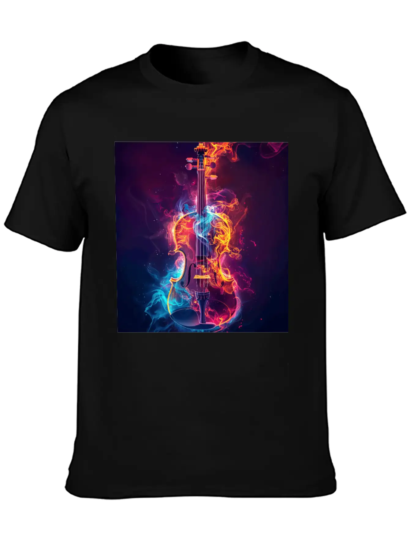 Violin Unisex Casual T-Shirt – Clean Design For Daily Comfort