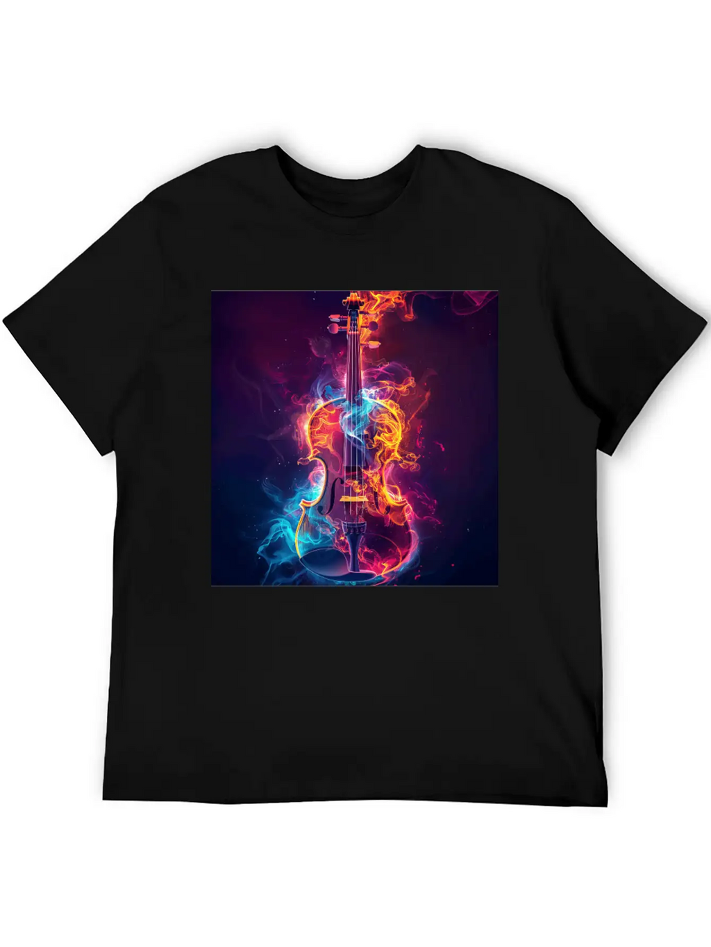 Violin Unisex Casual T-Shirt – Clean Design For Daily Comfort