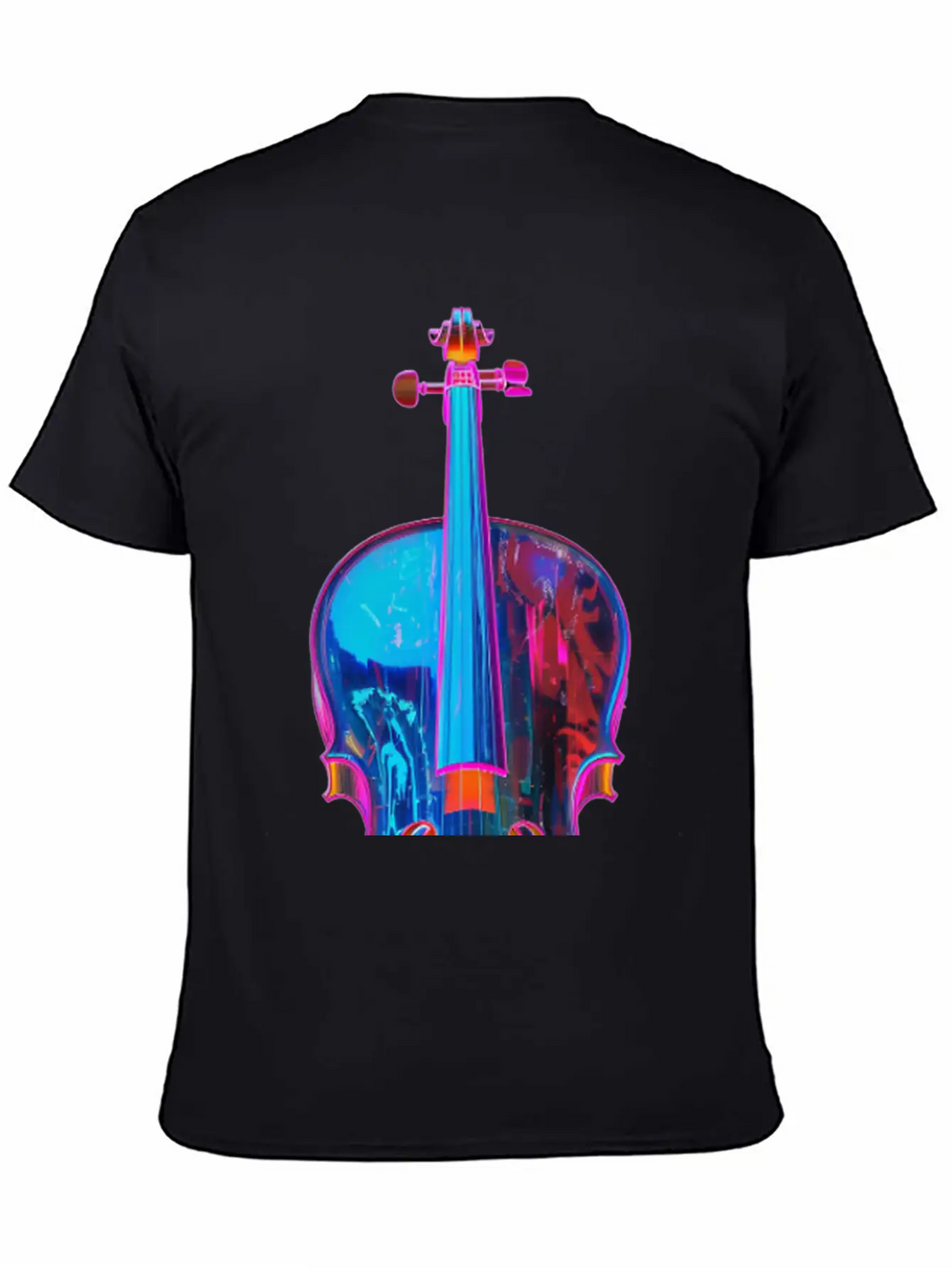 Violin Unisex Short Sleeve Soft Cotton T-Shirt – Casual Everyday Wear