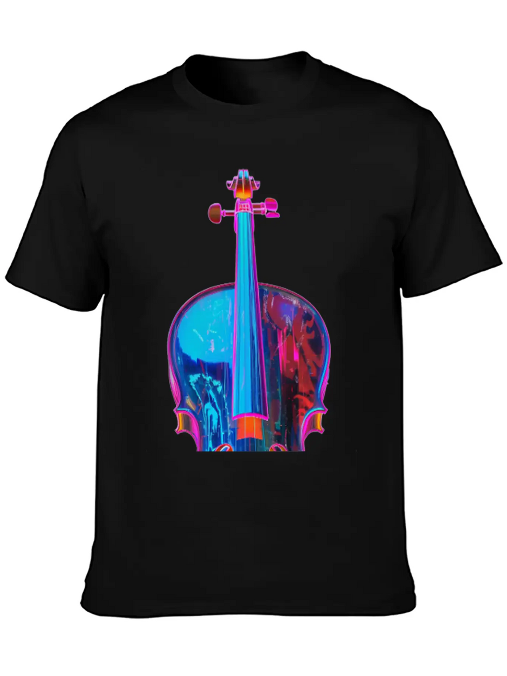 Violin Unisex Short Sleeve Soft Cotton T-Shirt – Casual Everyday Wear