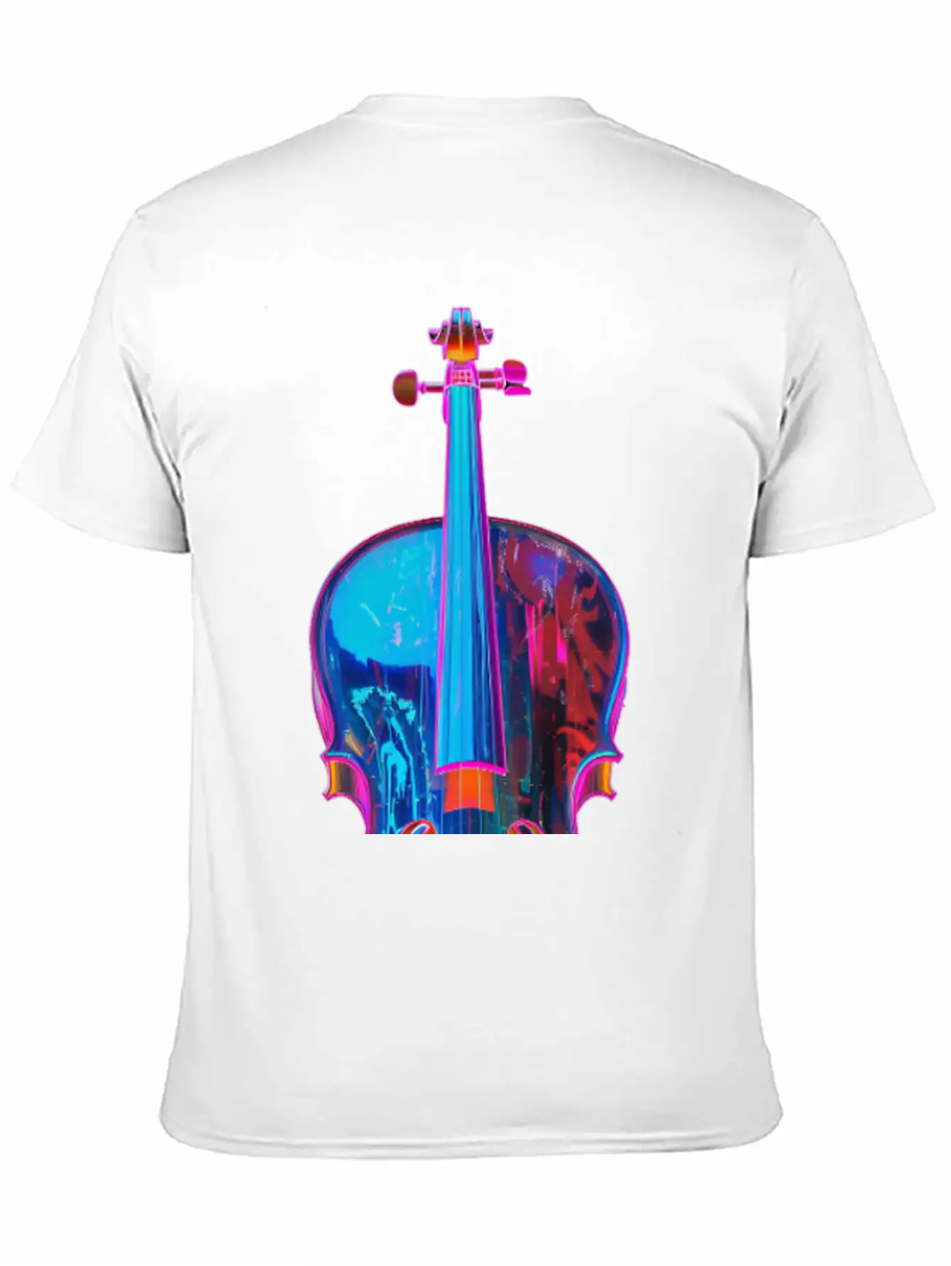 Violin Unisex Short Sleeve Soft Cotton T-Shirt – Casual Everyday Wear