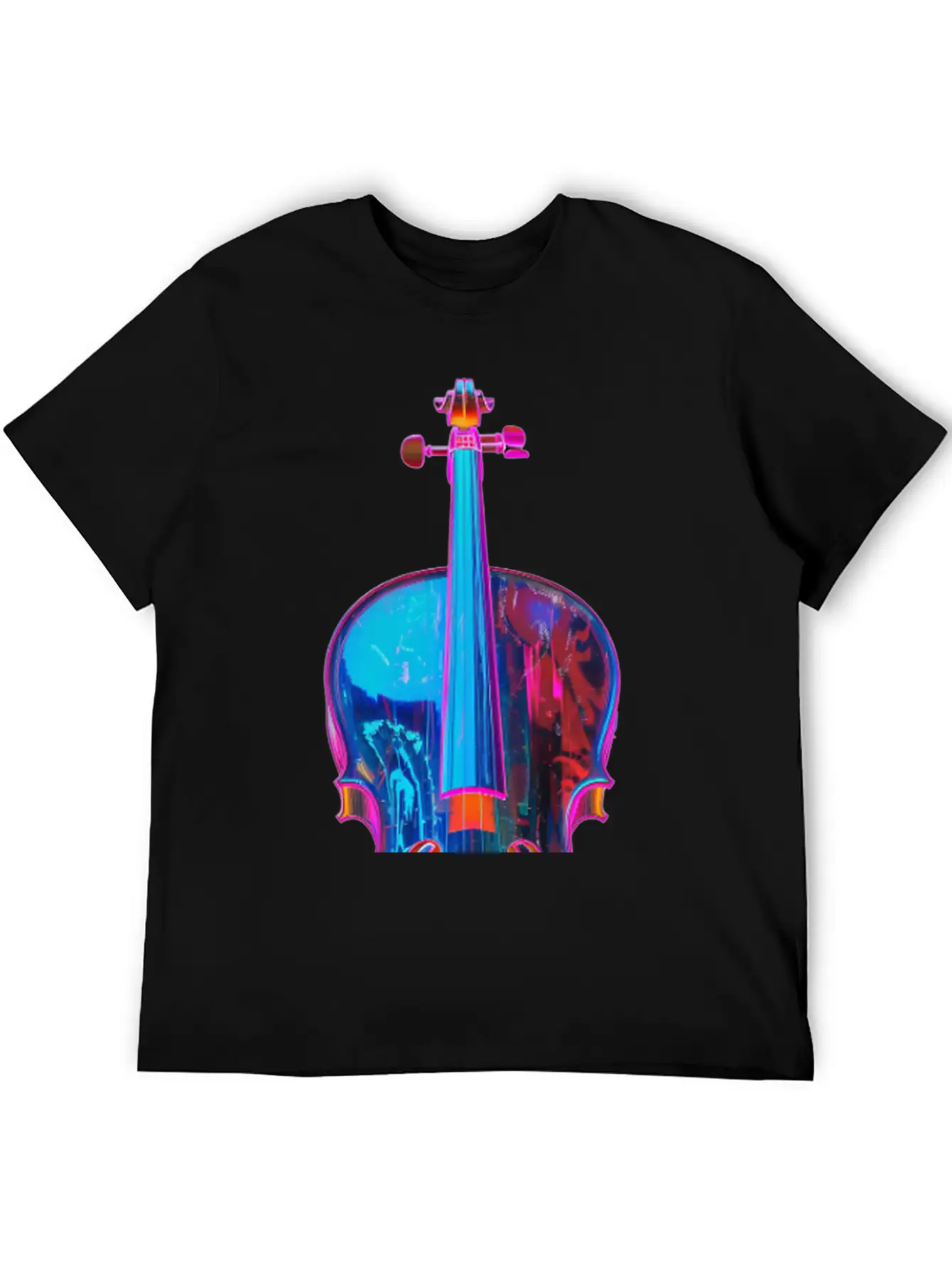 Violin Unisex Short Sleeve Soft Cotton T-Shirt – Casual Everyday Wear