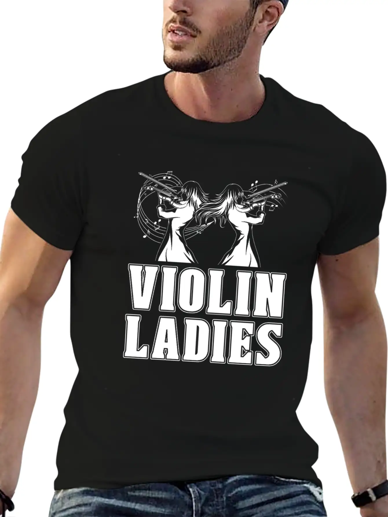 Violin Violinist Ladies Unisex Casual T-Shirt – Clean Design For Daily Comfort