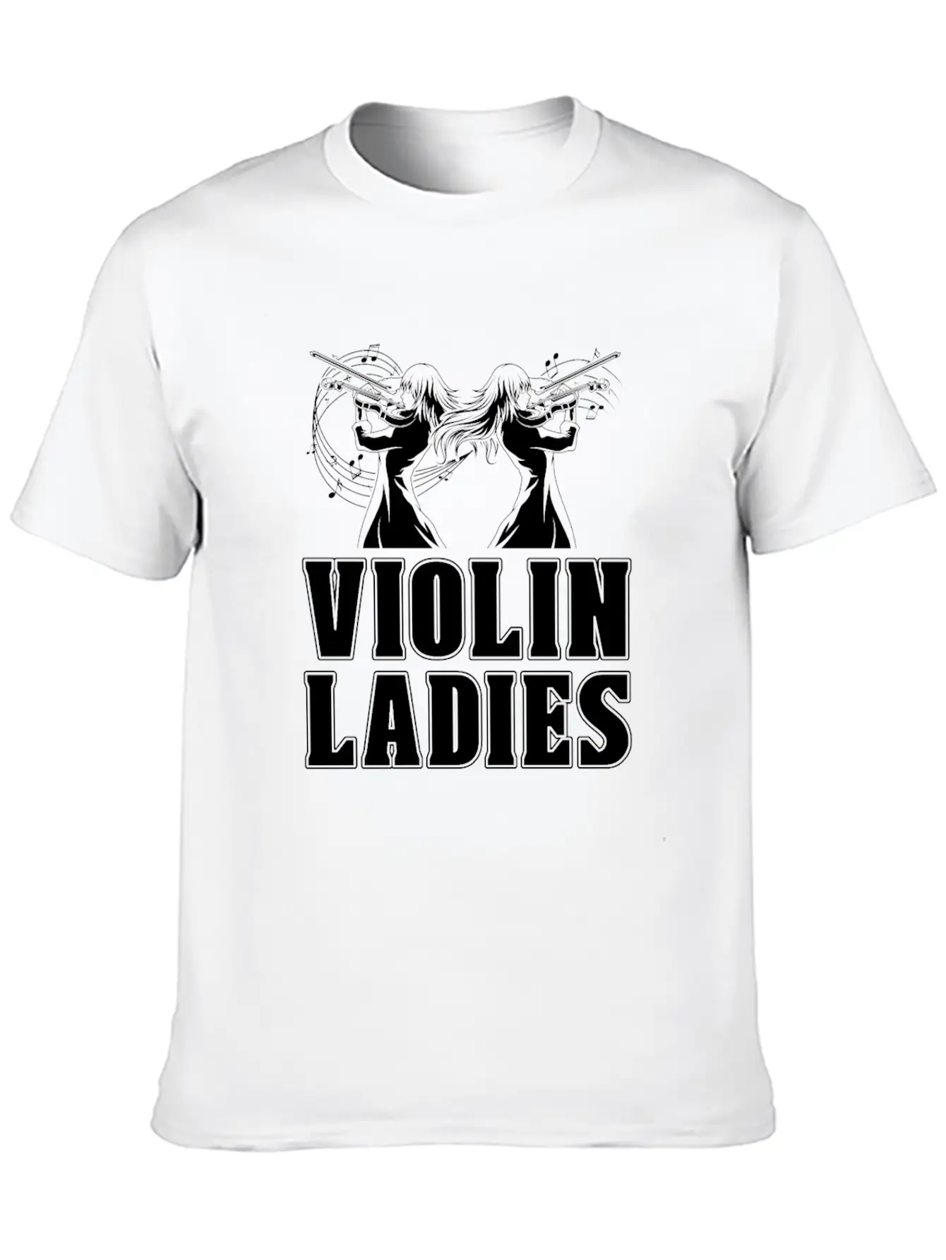 Violin Violinist Ladies Unisex Casual T-Shirt – Clean Design For Daily Comfort