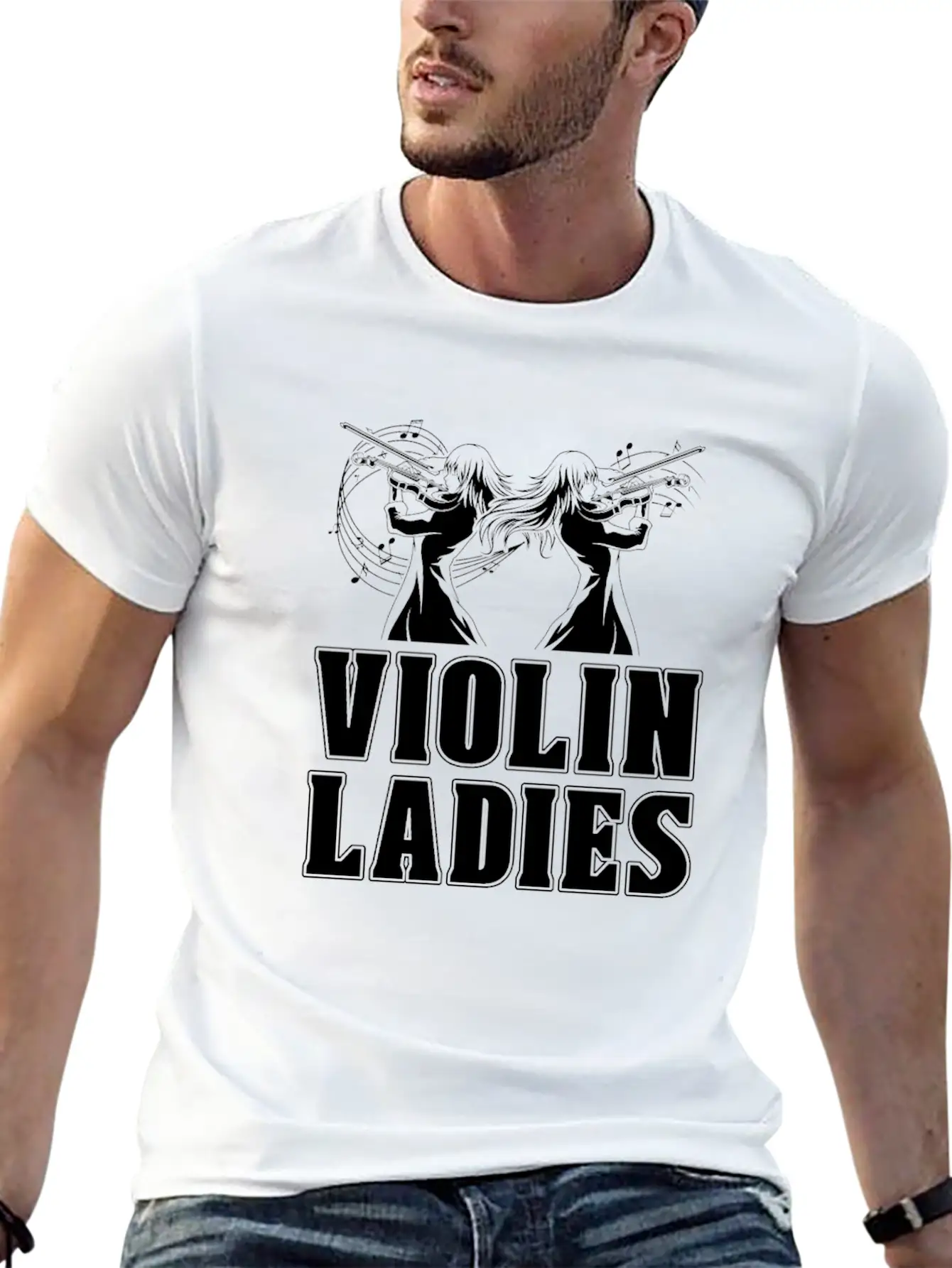 Violin Violinist Ladies Unisex Casual T-Shirt – Clean Design For Daily Comfort