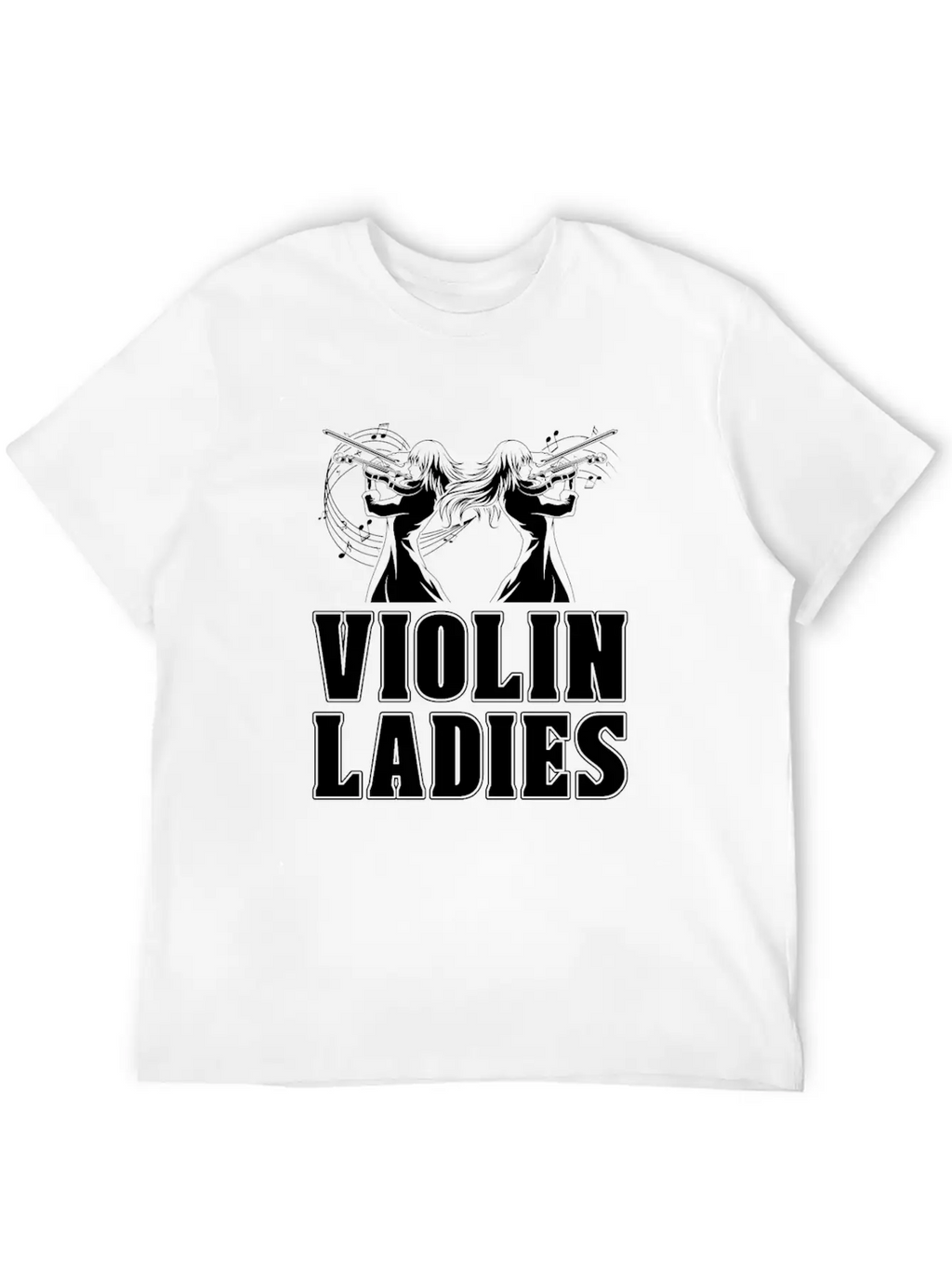 Violin Violinist Ladies Unisex Casual T-Shirt – Clean Design For Daily Comfort