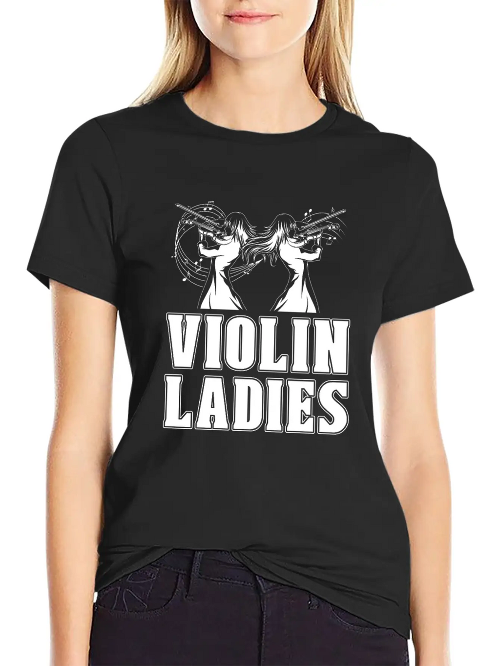 Violin Violinist Ladies Unisex Casual T-Shirt – Clean Design For Daily Comfort