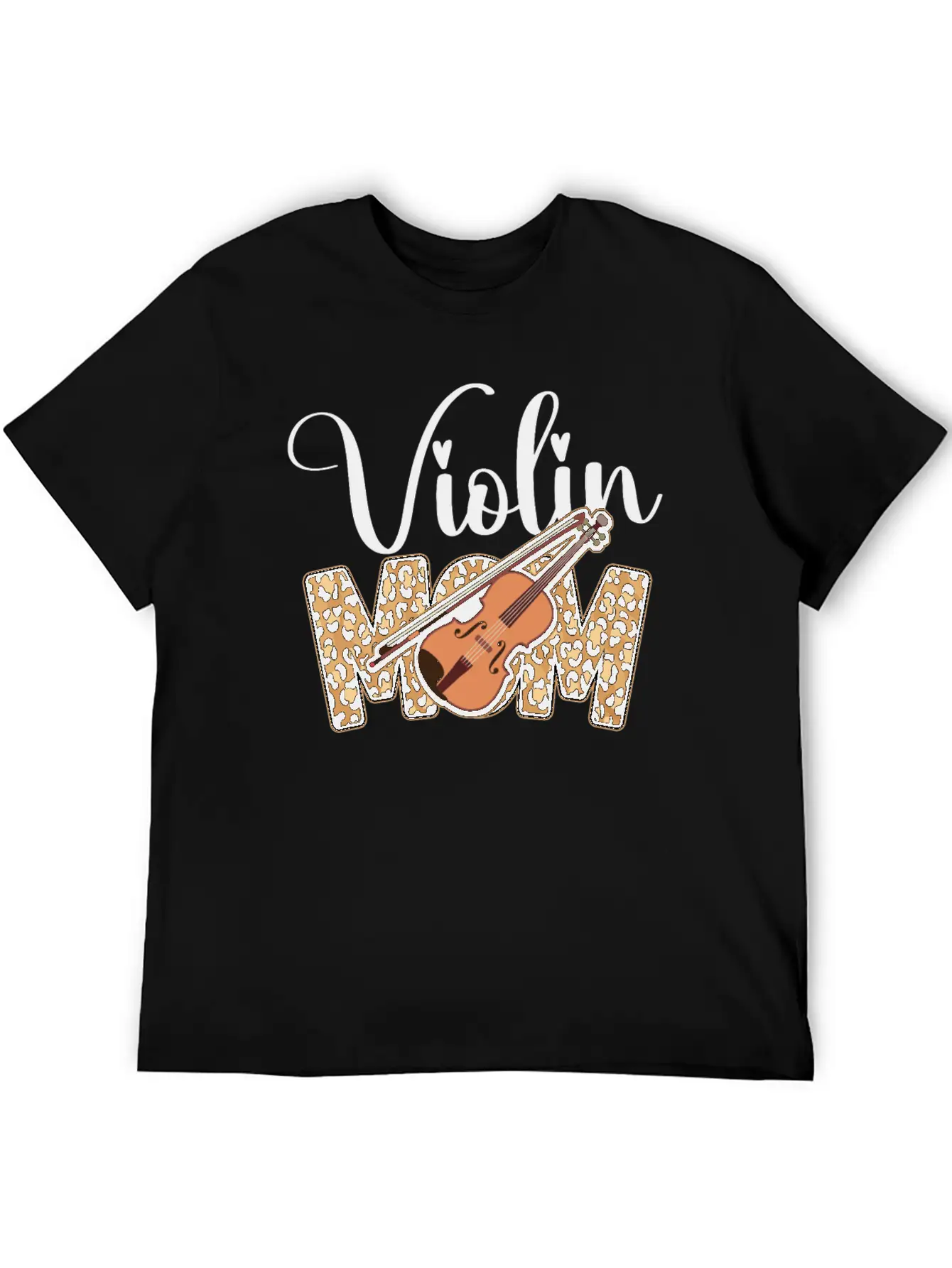 Violin Violinist Mom Cheetah Classic Fit Graphic Tee For Daily Comfort – Unisex Cotton Shirt