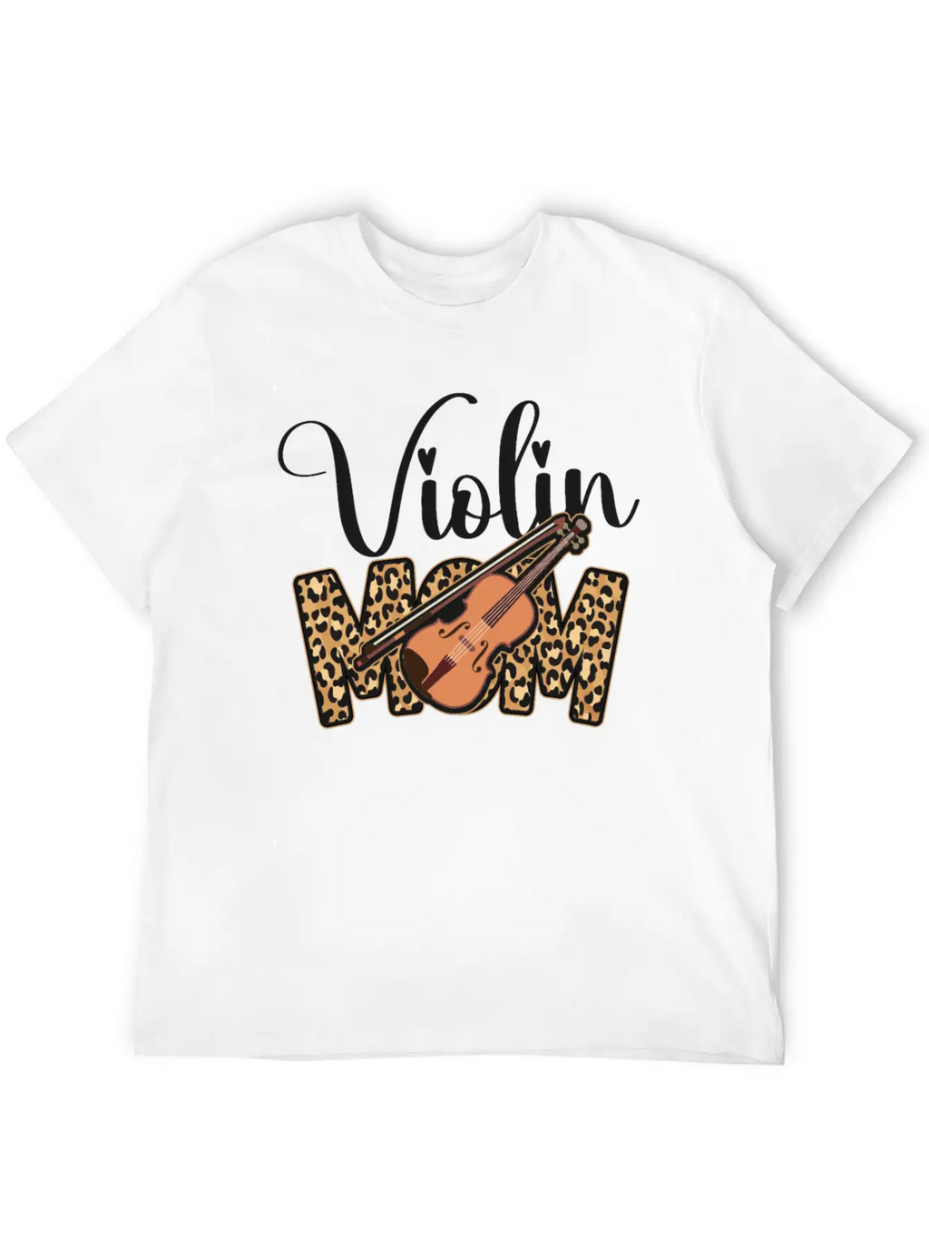Violin Violinist Mom Cheetah Classic Fit Graphic Tee For Daily Comfort – Unisex Cotton Shirt