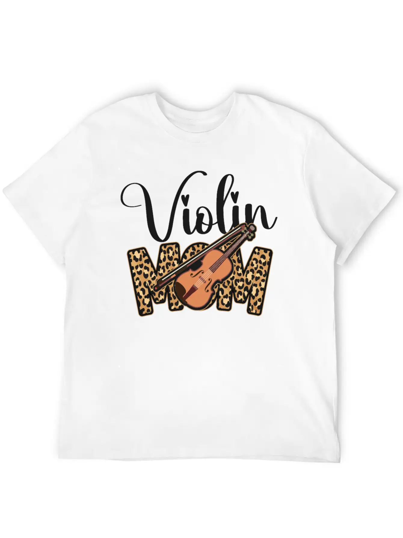 Violin Violinist Mom Cheetah Classic Fit Graphic Tee For Daily Comfort – Unisex Cotton Shirt