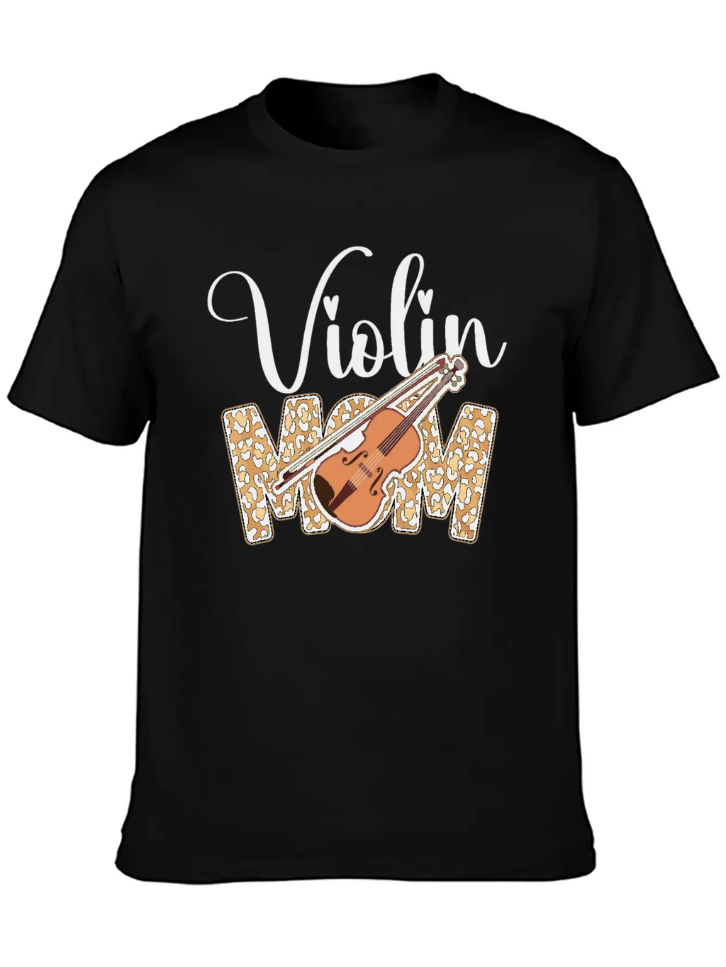Violin Violinist Mom Cheetah Classic Fit Graphic Tee For Daily Comfort – Unisex Cotton Shirt