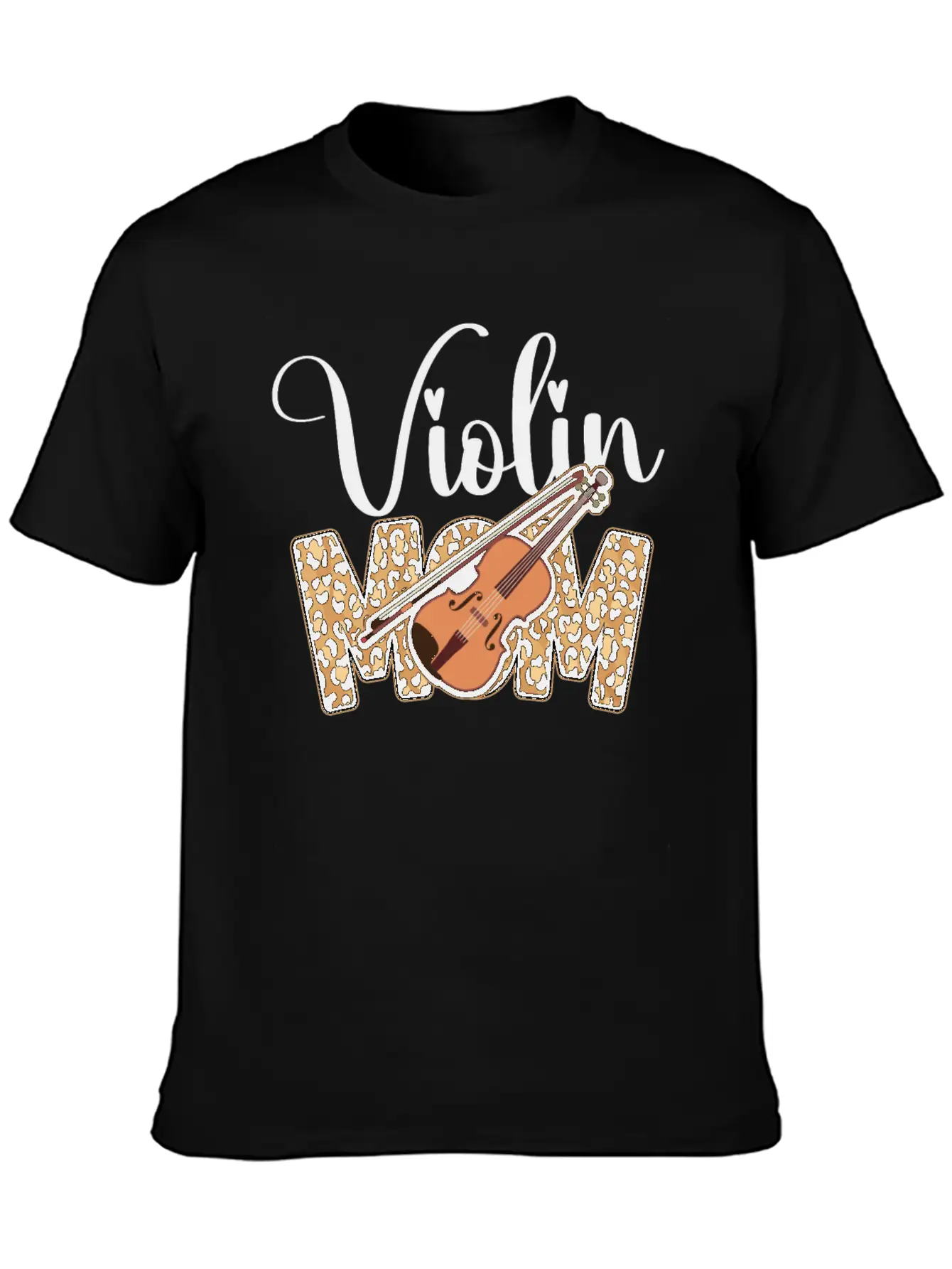 Violin Violinist Mom Cheetah Classic Fit Graphic Tee For Daily Comfort – Unisex Cotton Shirt