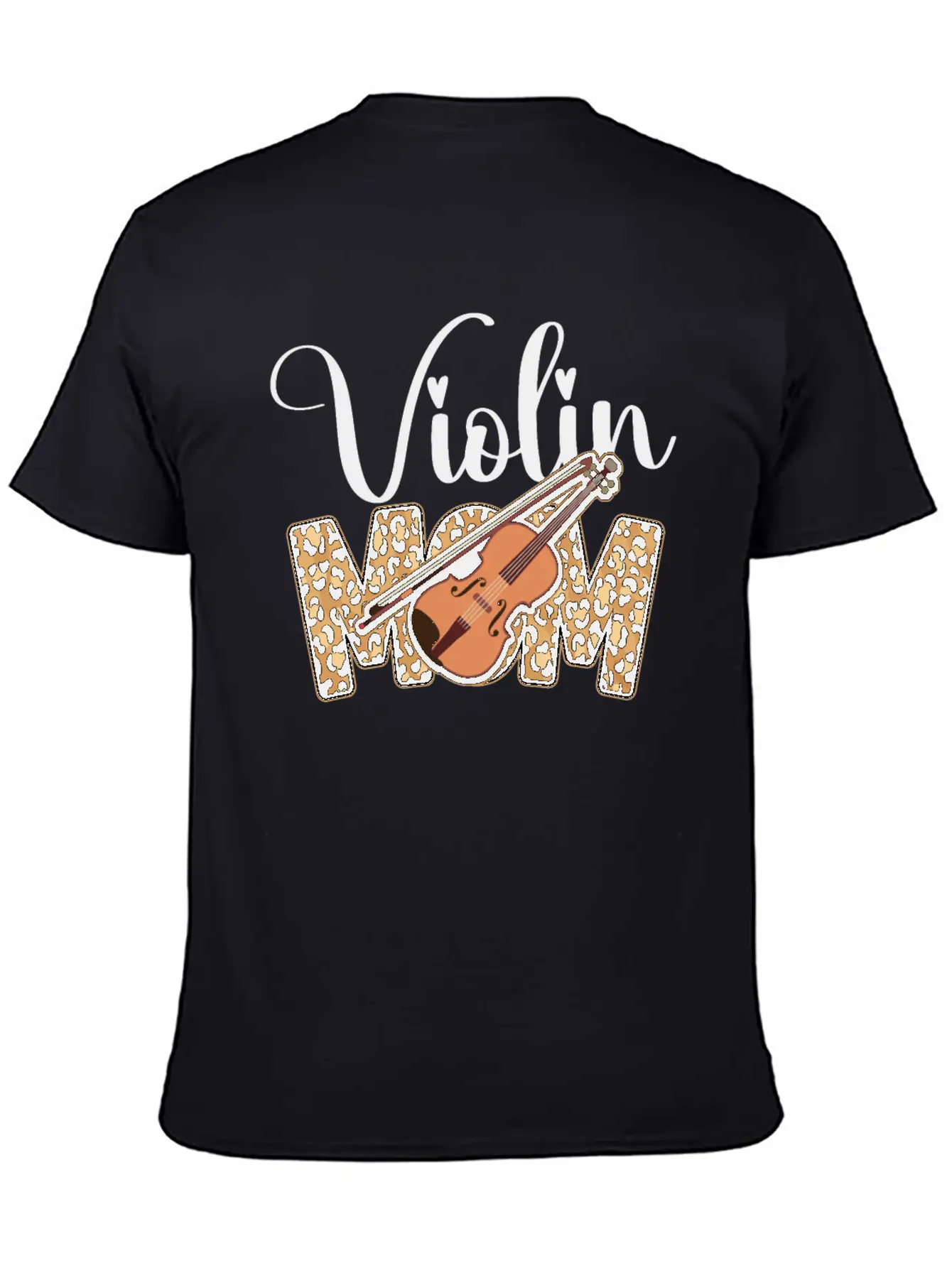 Violin Violinist Mom Cheetah Classic Fit Graphic Tee For Daily Comfort – Unisex Cotton Shirt