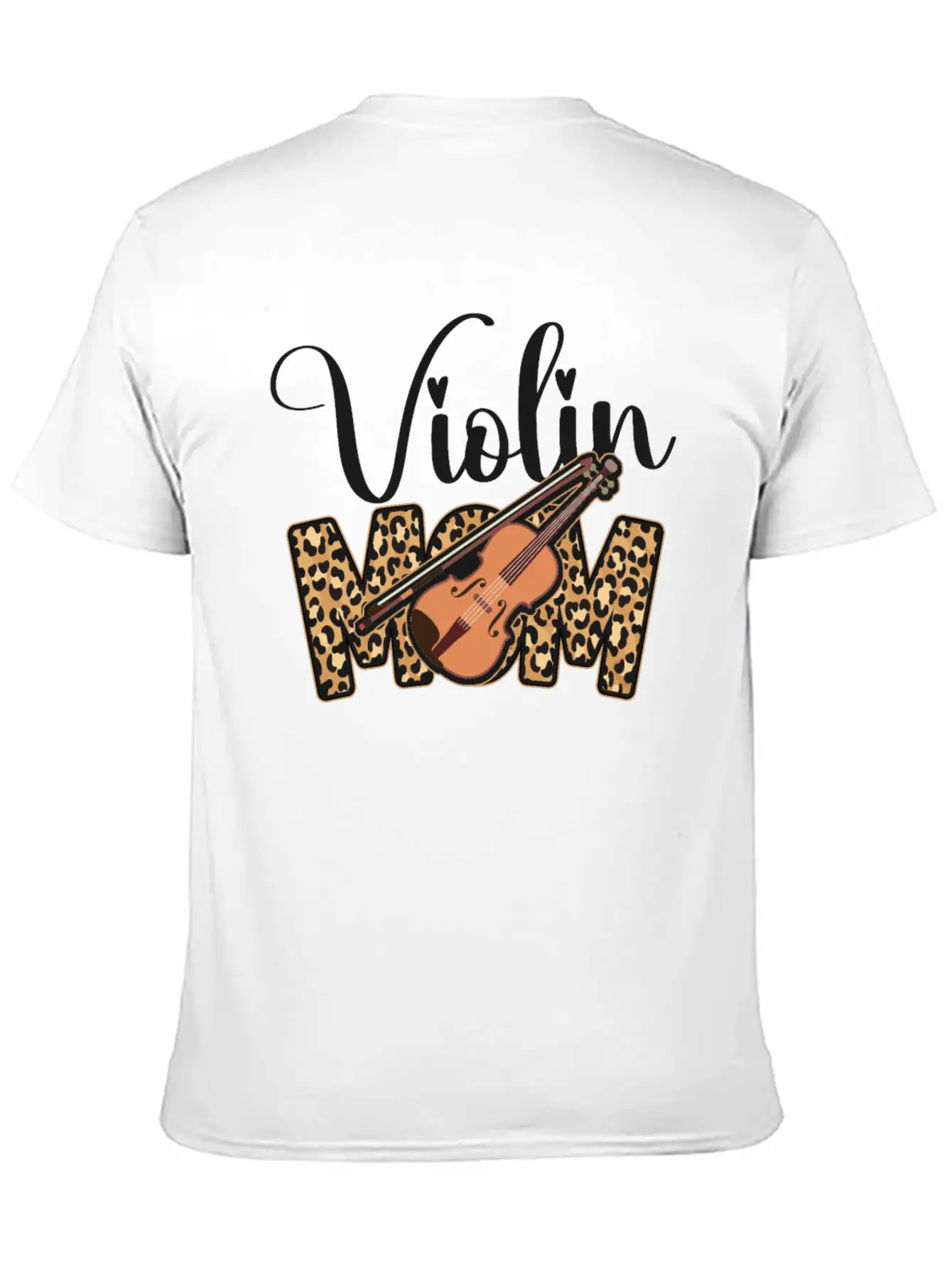 Violin Violinist Mom Cheetah Classic Fit Graphic Tee For Daily Comfort – Unisex Cotton Shirt