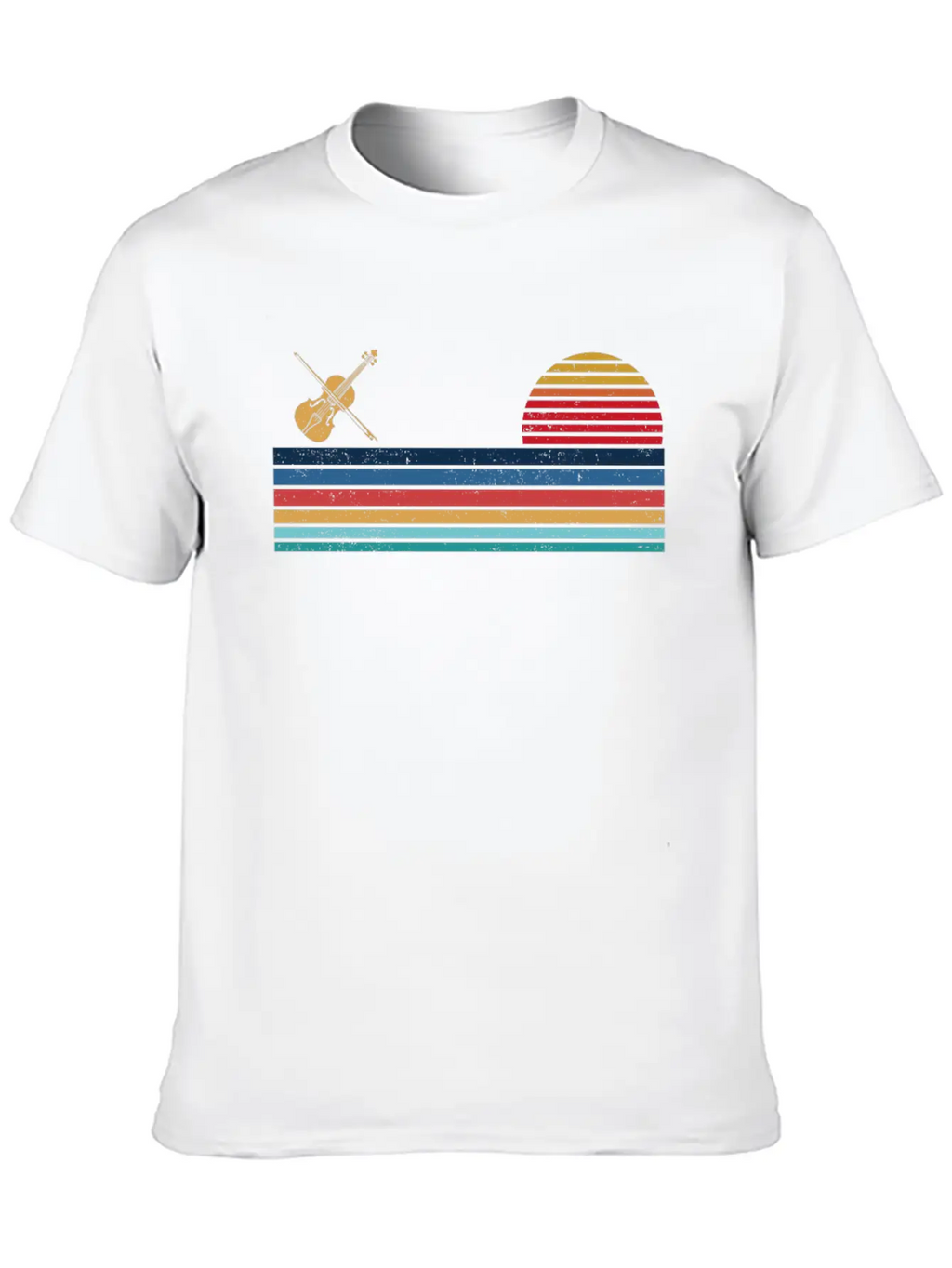 Violin Violinist Retro Vintage Unisex Casual T-Shirt – Clean Design For Daily Comfort