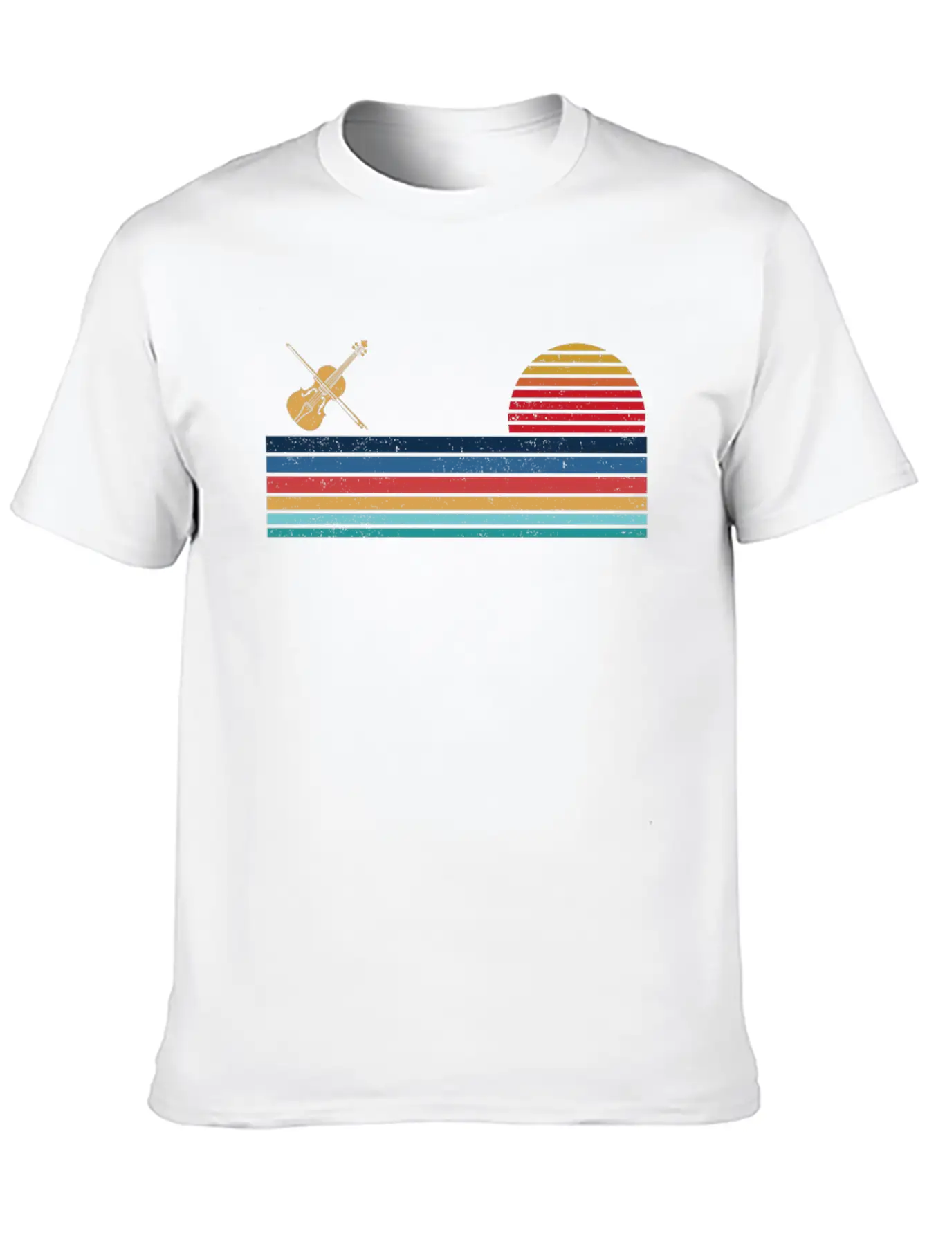 Violin Violinist Retro Vintage Unisex Casual T-Shirt – Clean Design For Daily Comfort