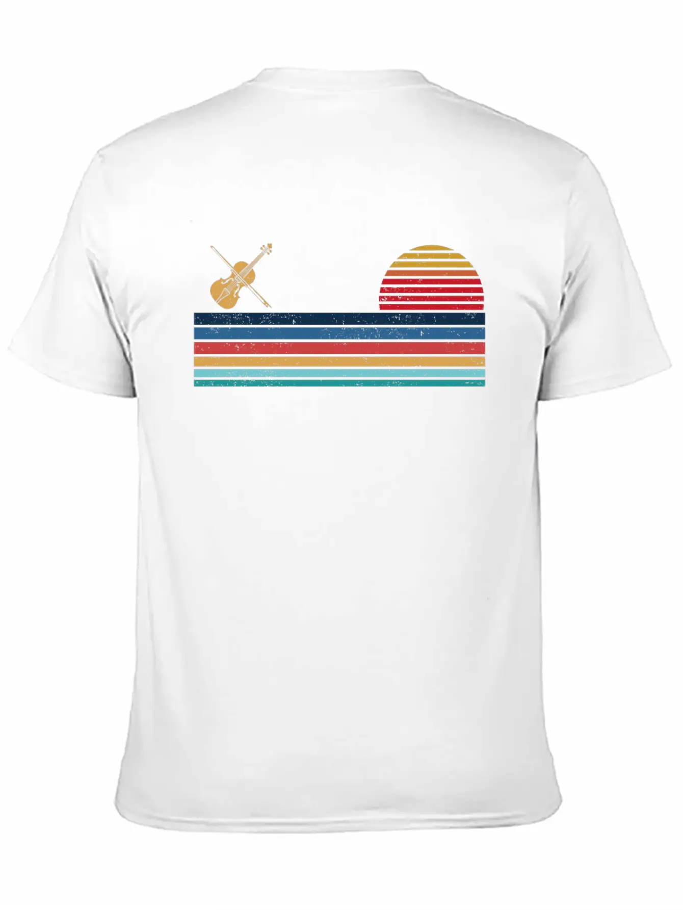 Violin Violinist Retro Vintage Unisex Casual T-Shirt – Clean Design For Daily Comfort