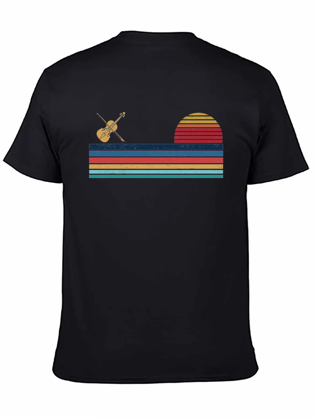 Violin Violinist Retro Vintage Unisex Casual T-Shirt – Clean Design For Daily Comfort