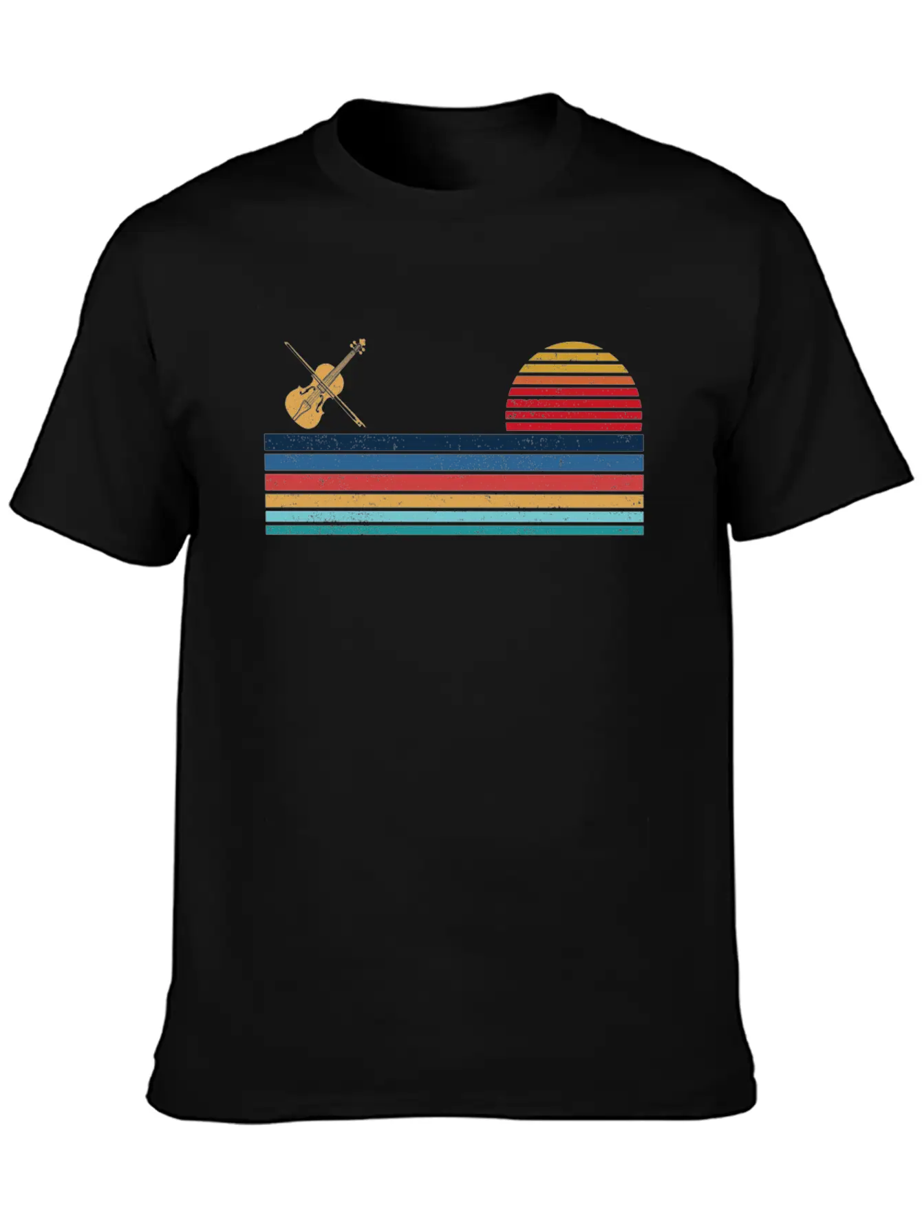 Violin Violinist Retro Vintage Unisex Casual T-Shirt – Clean Design For Daily Comfort
