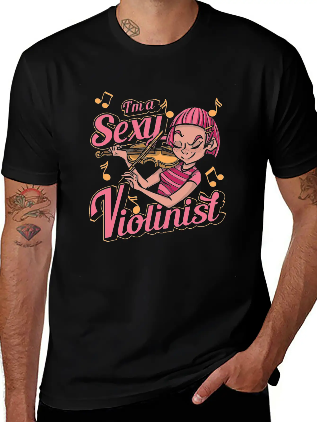Violin Violinist Unisex Casual T-Shirt – Clean Design For Daily Comfort