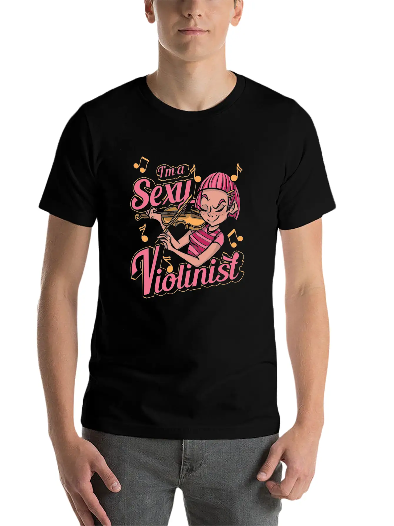 Violin Violinist Unisex Casual T-Shirt – Clean Design For Daily Comfort