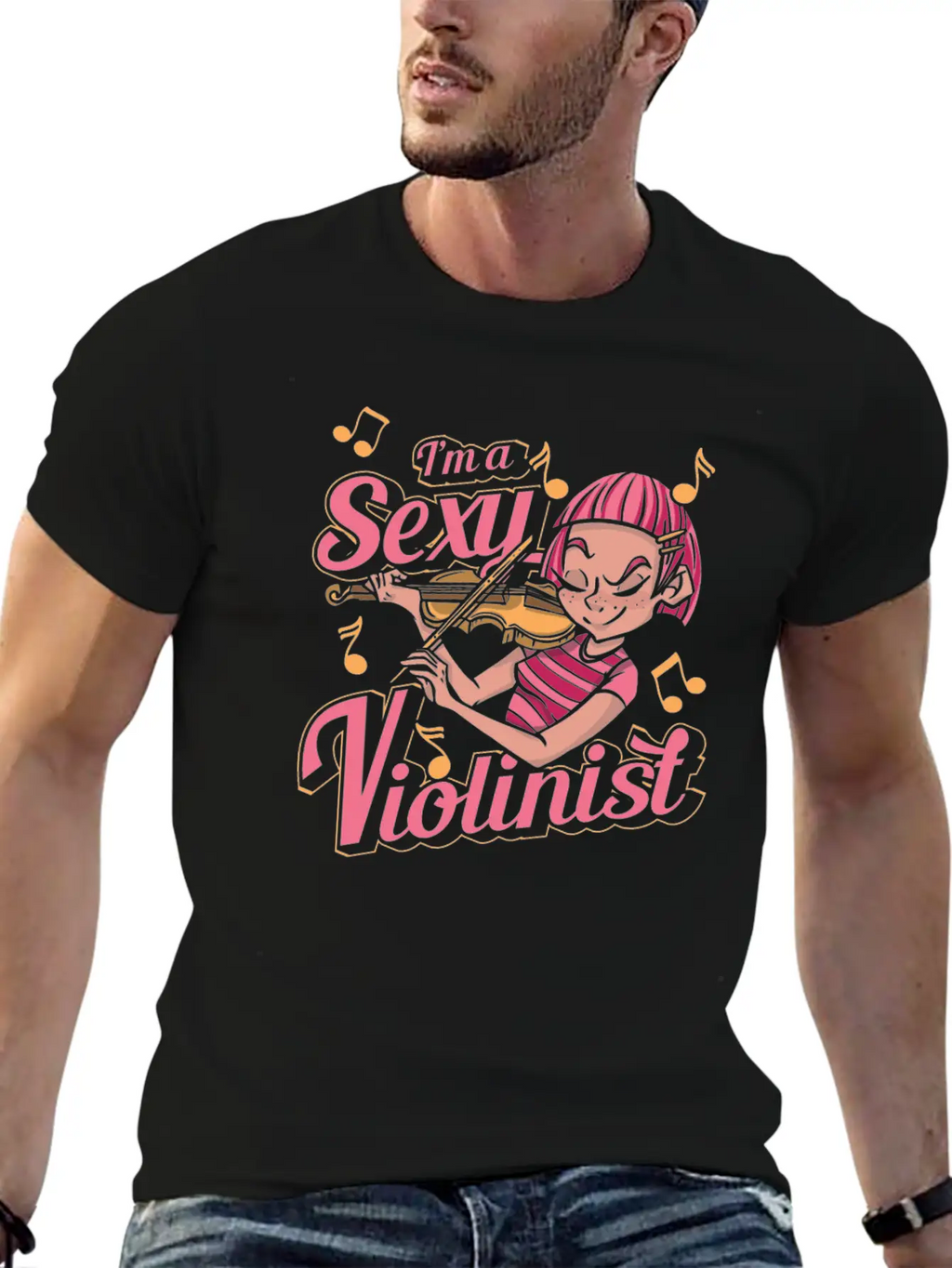 Violin Violinist Unisex Casual T-Shirt – Clean Design For Daily Comfort
