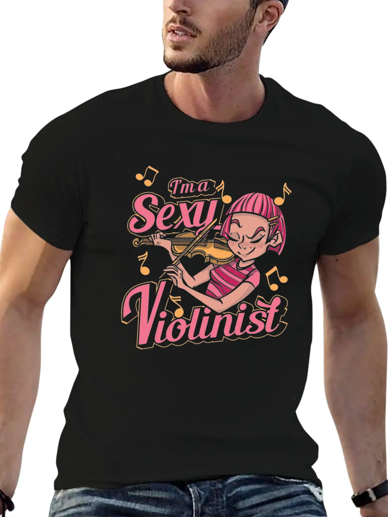 Violin Violinist Unisex Casual T-Shirt – Clean Design For Daily Comfort