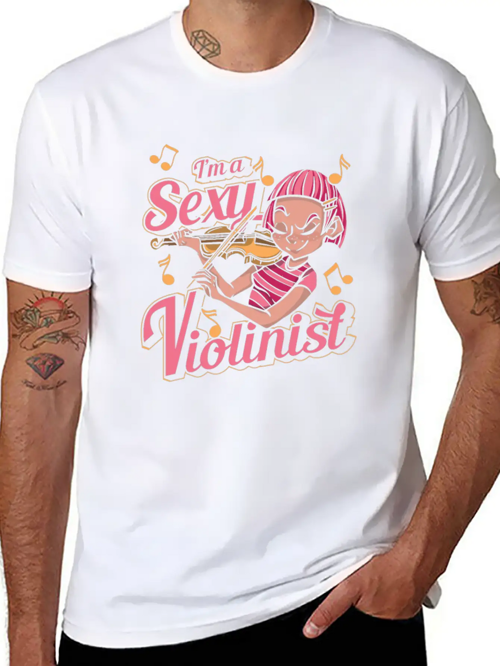 Violin Violinist Unisex Casual T-Shirt – Clean Design For Daily Comfort