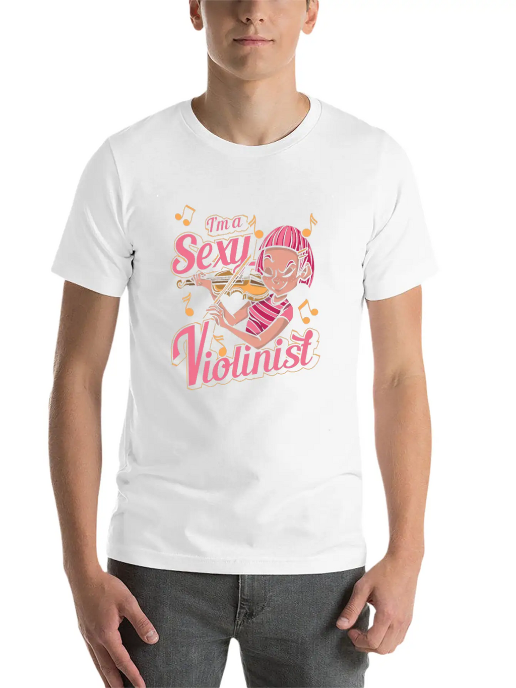 Violin Violinist Unisex Casual T-Shirt – Clean Design For Daily Comfort