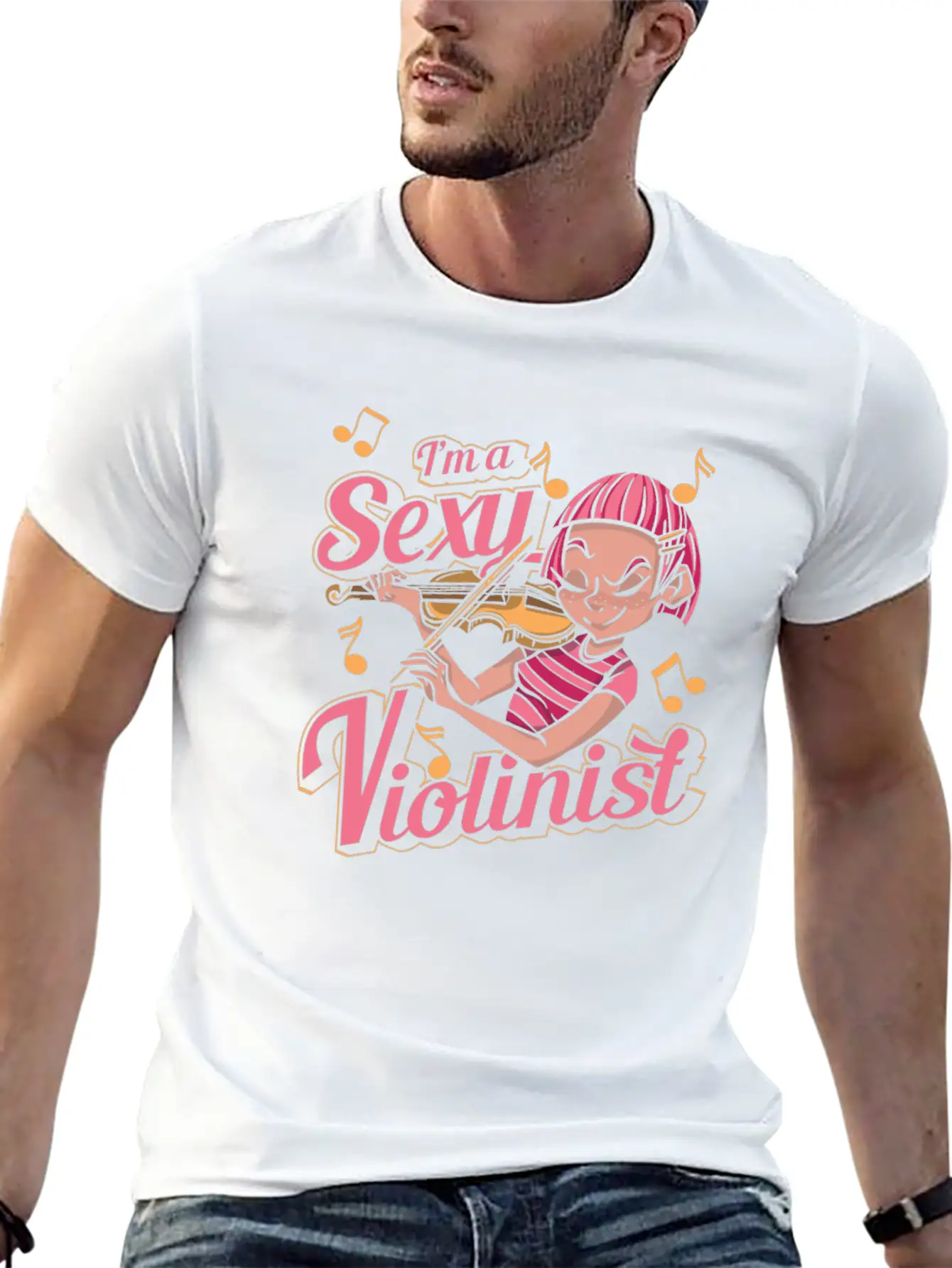 Violin Violinist Unisex Casual T-Shirt – Clean Design For Daily Comfort
