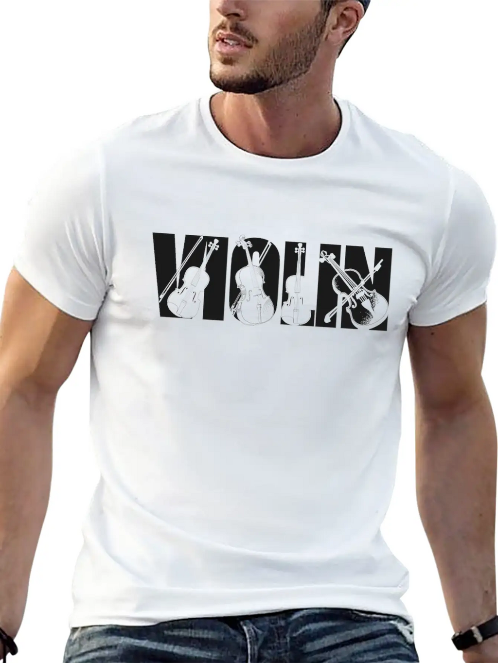 Violin Violinist Vintage Violin Unisex Casual T-Shirt – Clean Design For Daily Comfort