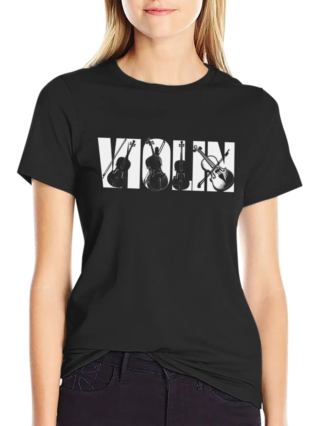 Violin Violinist Vintage Violin Unisex Casual T-Shirt – Clean Design For Daily Comfort