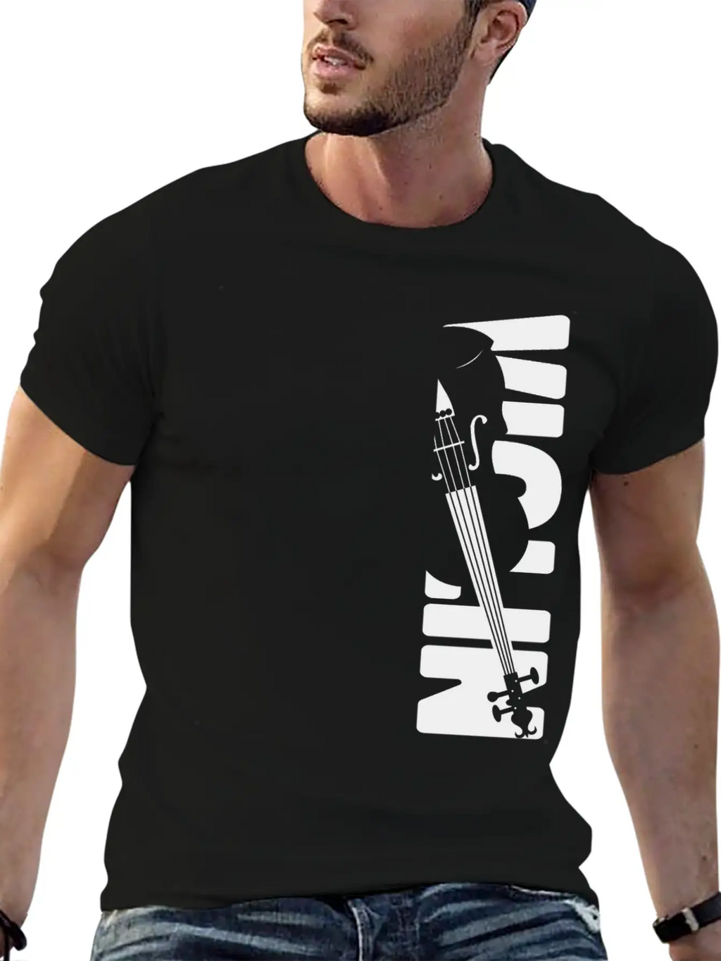 Violin Violinist Violin Unisex Short Sleeve Soft Cotton T-Shirt – Casual Everyday Wear
