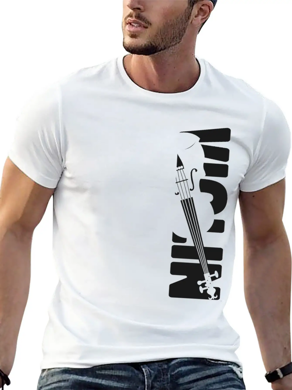 Violin Violinist Violin Unisex Short Sleeve Soft Cotton T-Shirt – Casual Everyday Wear