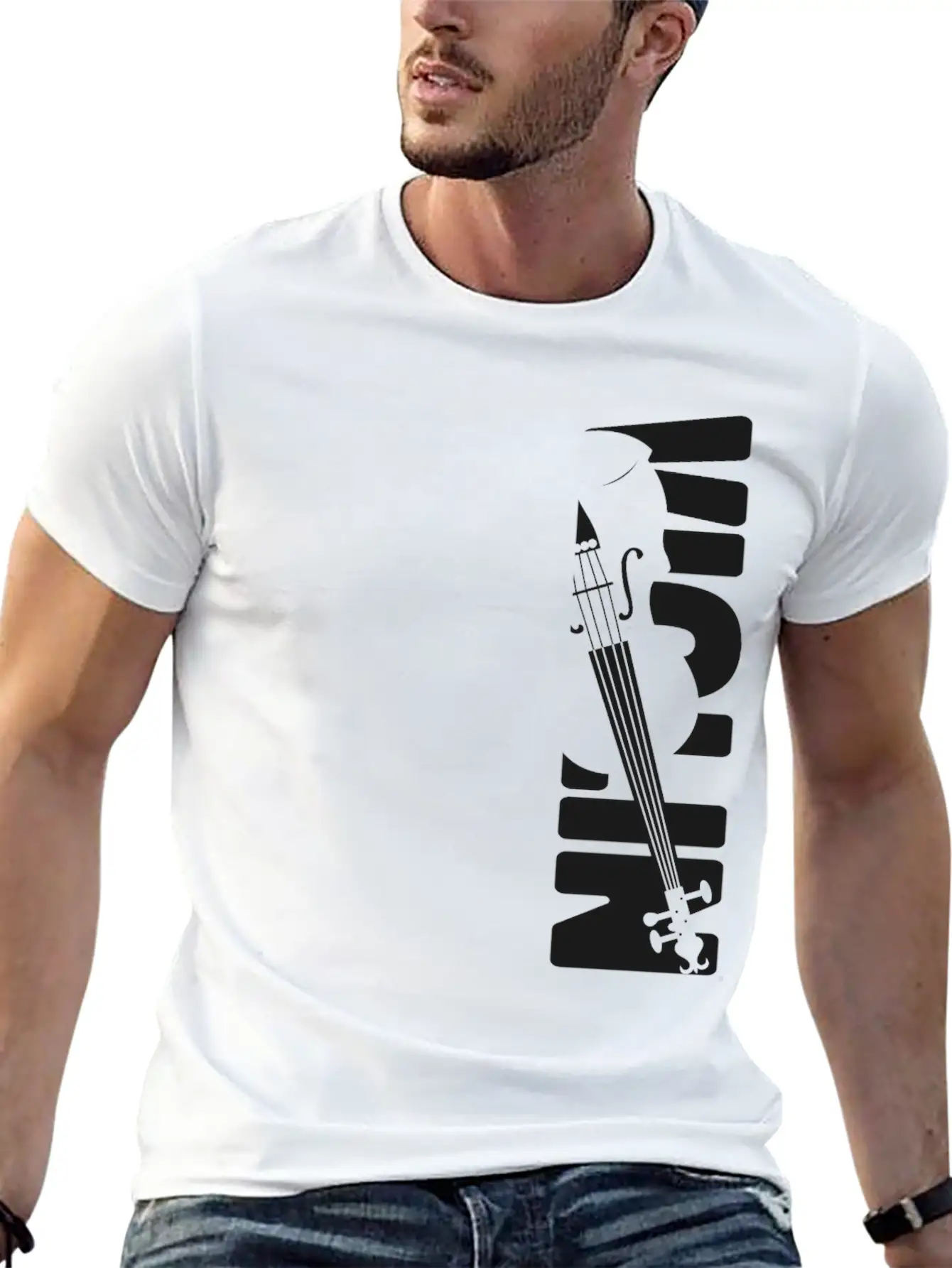 Violin Violinist Violin Unisex Short Sleeve Soft Cotton T-Shirt – Casual Everyday Wear