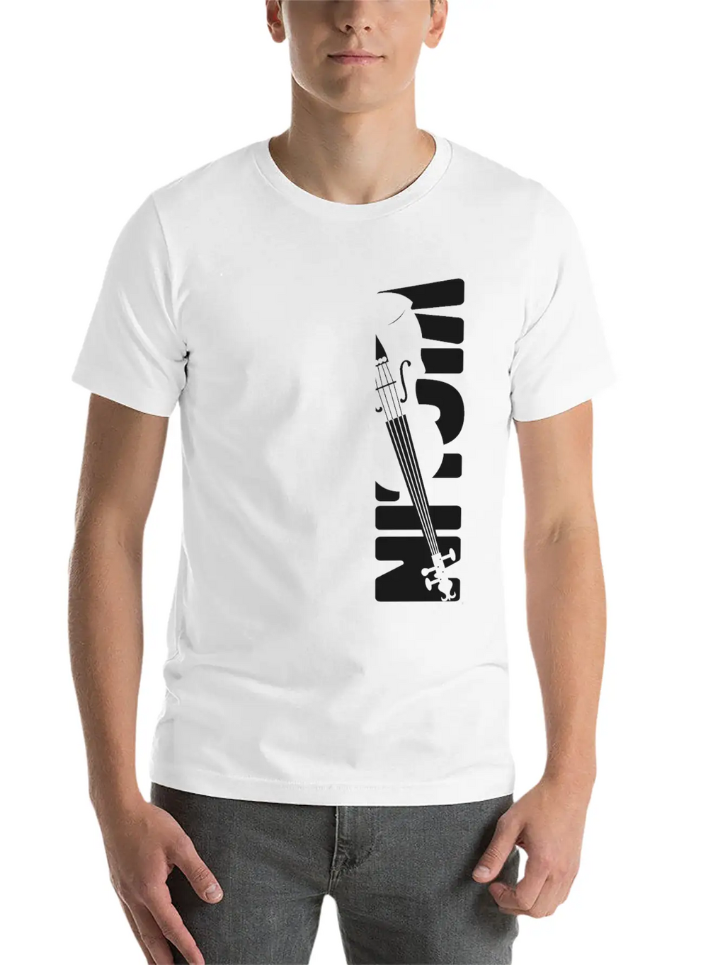 Violin Violinist Violin Unisex Short Sleeve Soft Cotton T-Shirt – Casual Everyday Wear