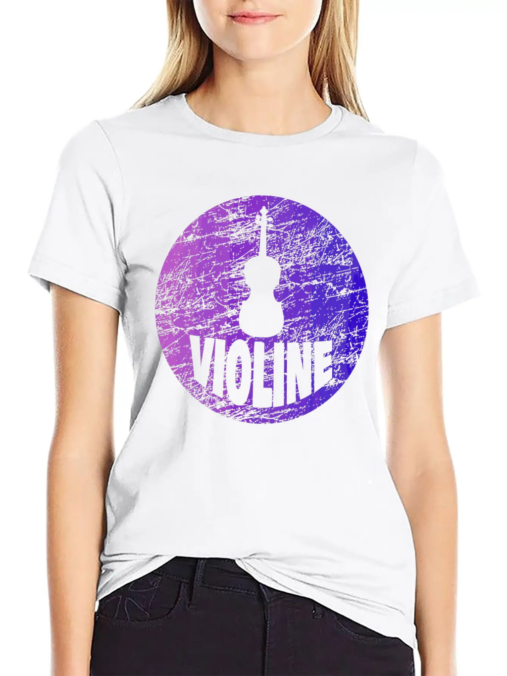 Violine Instrument Music Essential Cotton Tee For Daily Outfits – Unisex Style