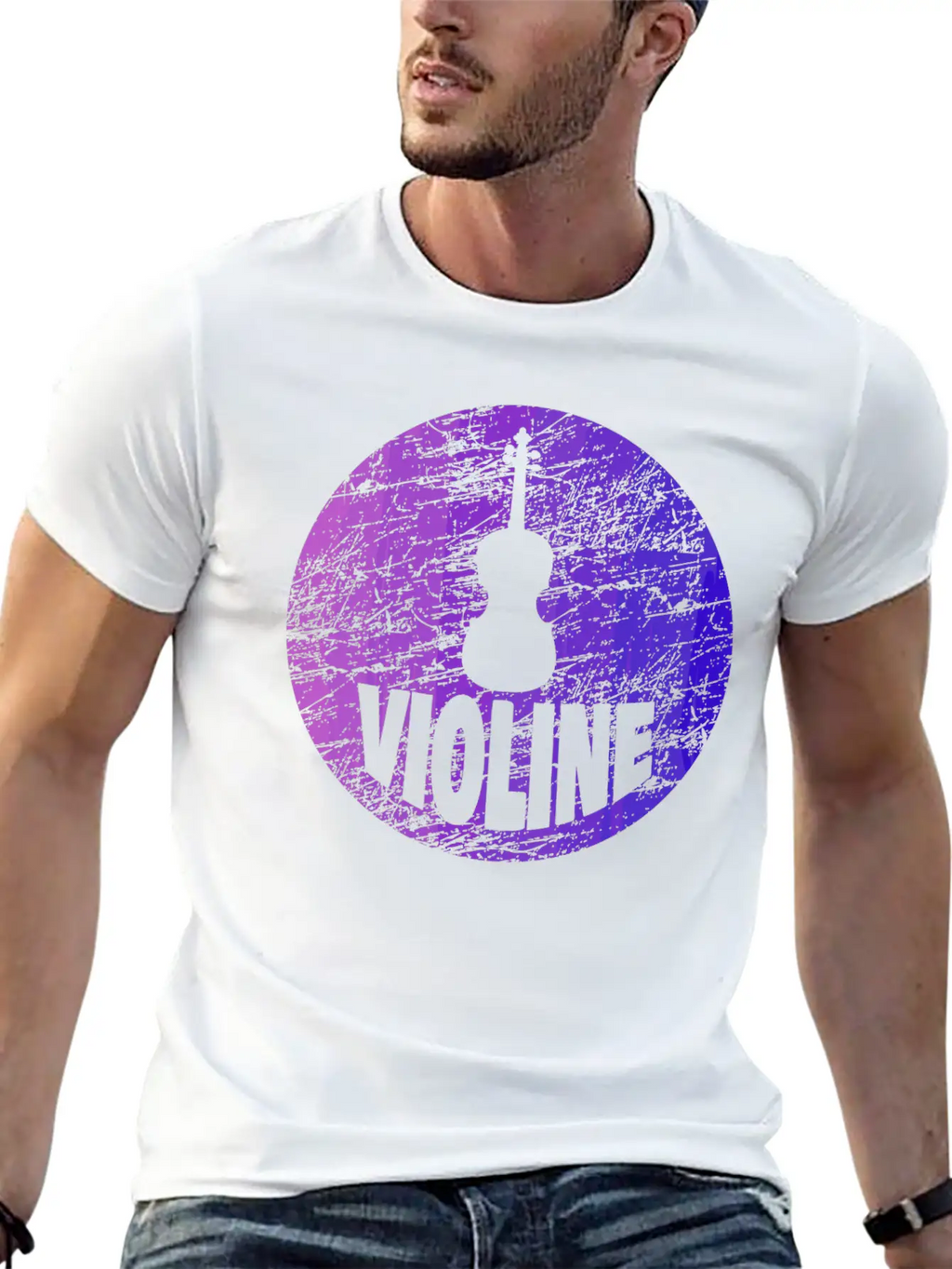 Violine Instrument Music Essential Cotton Tee For Daily Outfits – Unisex Style