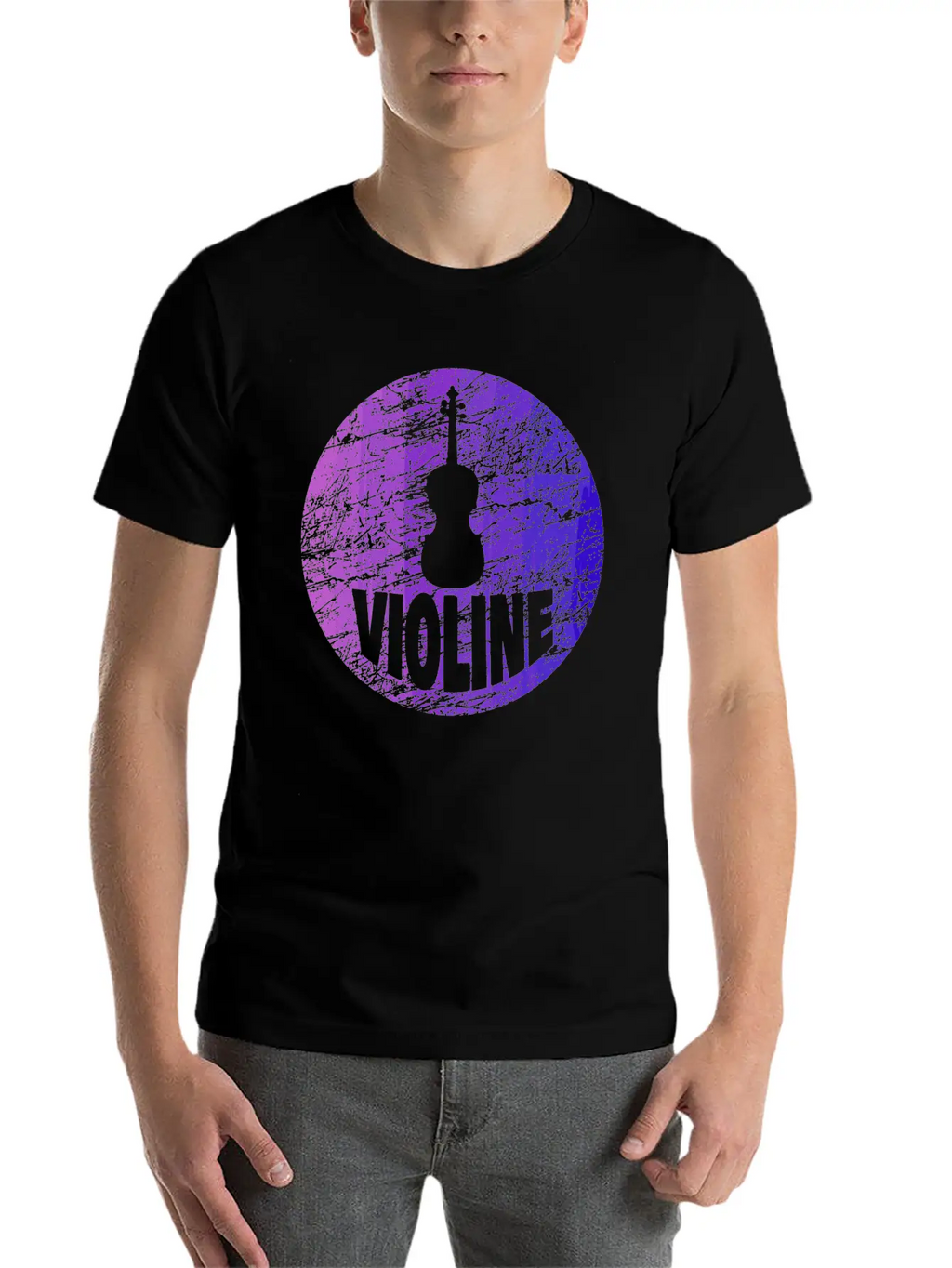 Violine Instrument Music Essential Cotton Tee For Daily Outfits – Unisex Style