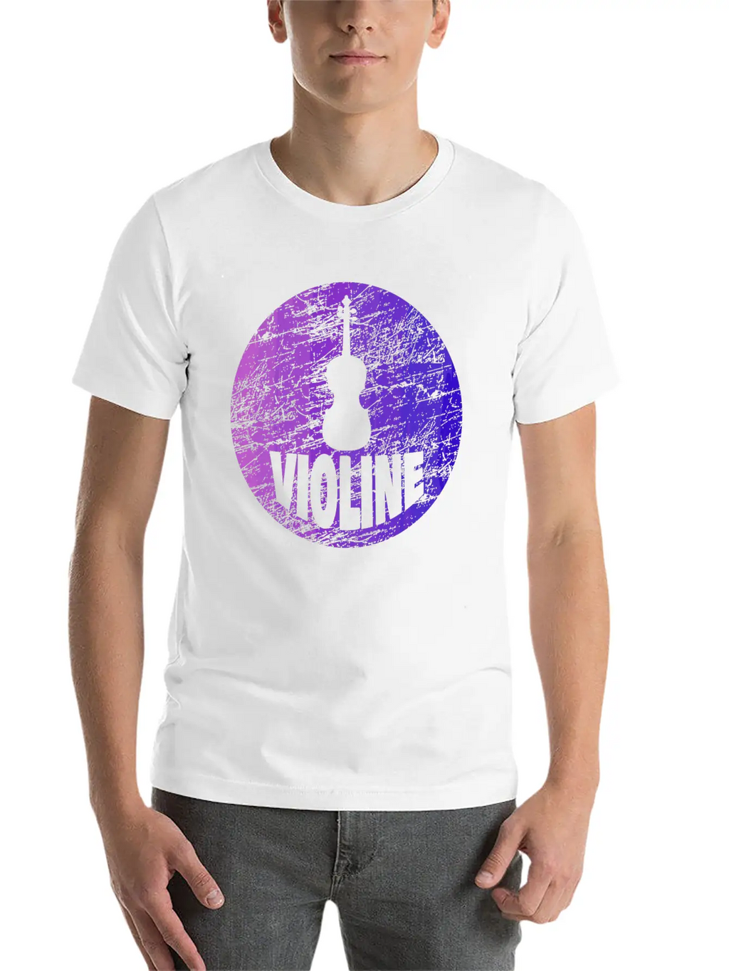 Violine Instrument Music Essential Cotton Tee For Daily Outfits – Unisex Style