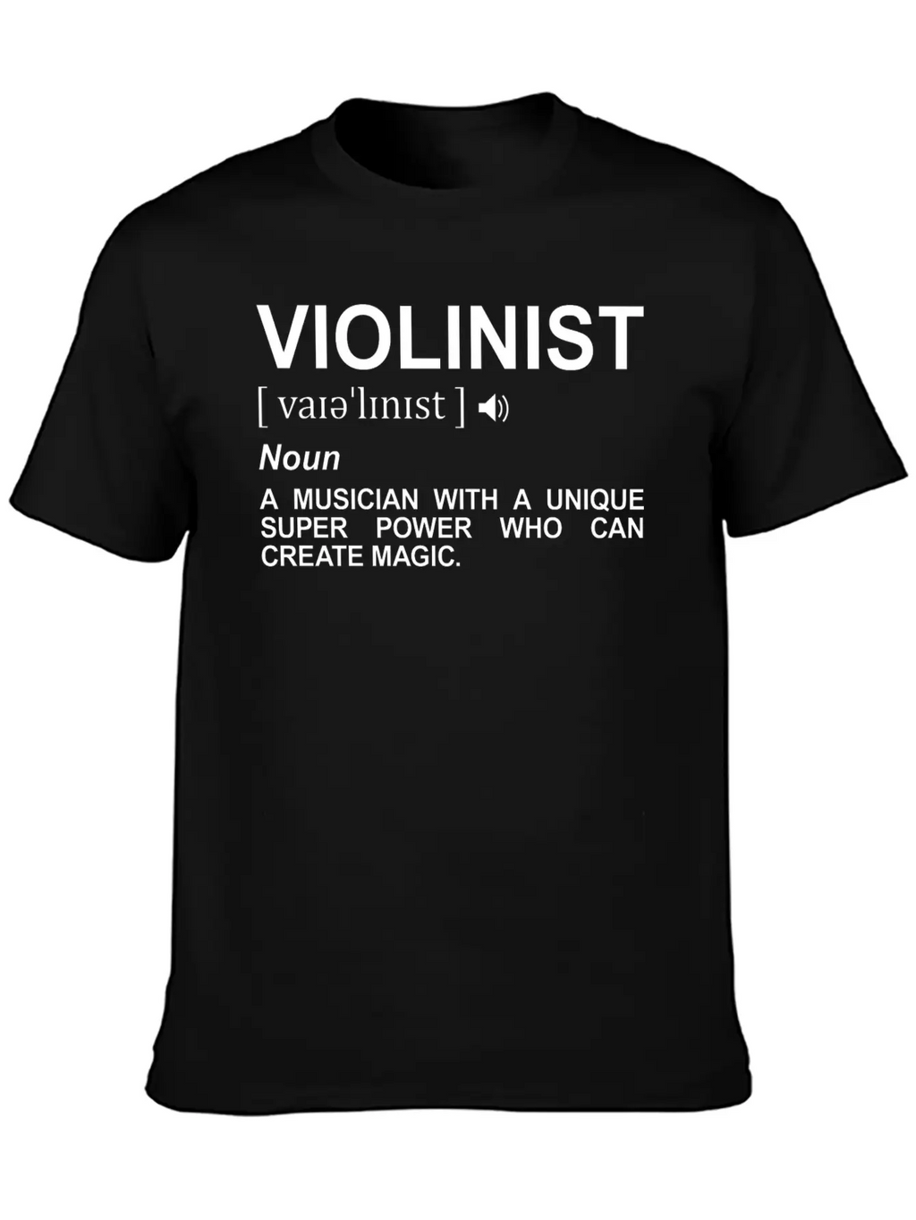 Violinist Dictionary Casual Graphic T-Shirt – Simple And Comfortable Daily Wear