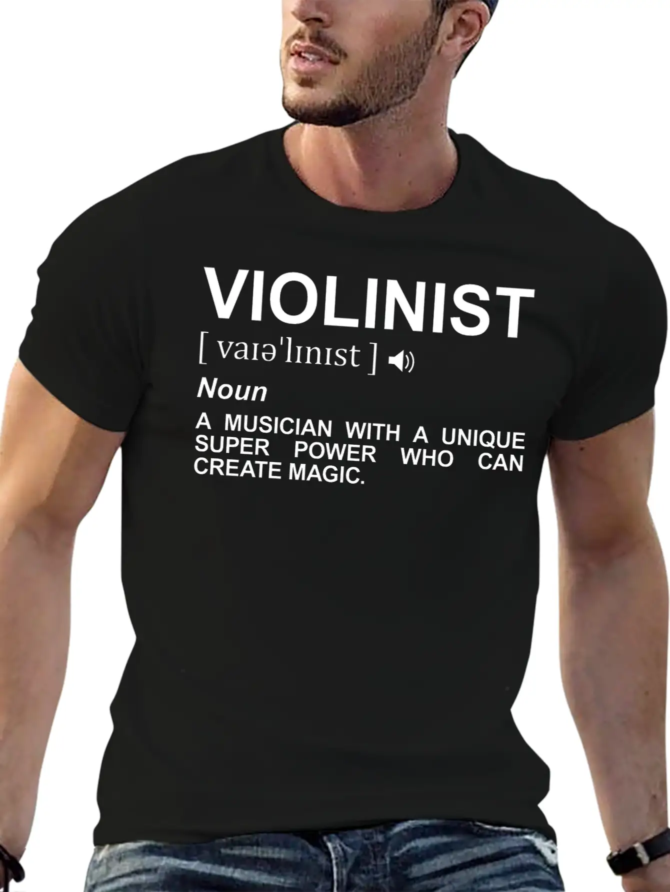 Violinist Dictionary Casual Graphic T-Shirt – Simple And Comfortable Daily Wear
