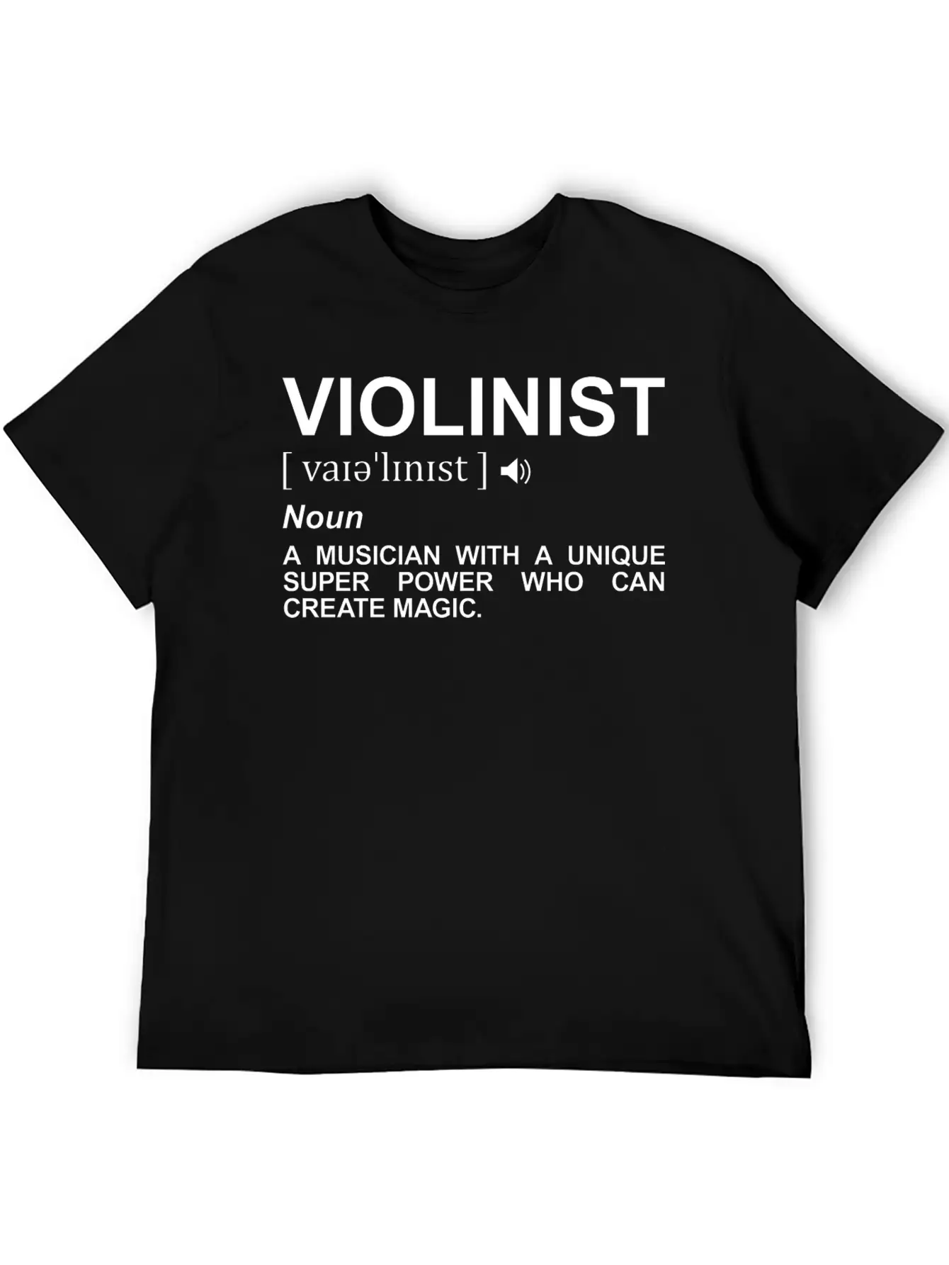 Violinist Dictionary Casual Graphic T-Shirt – Simple And Comfortable Daily Wear