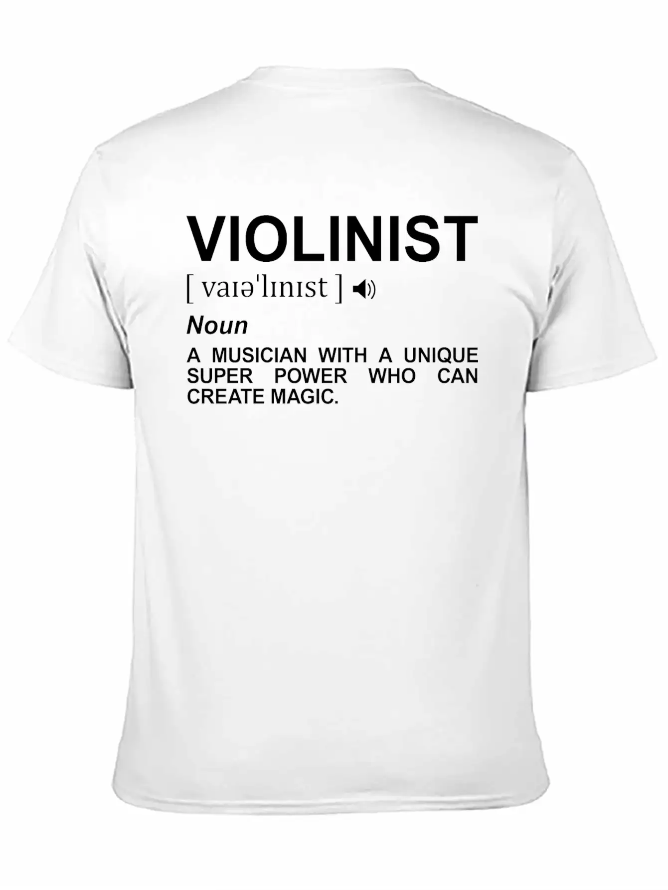 Violinist Dictionary Casual Graphic T-Shirt – Simple And Comfortable Daily Wear