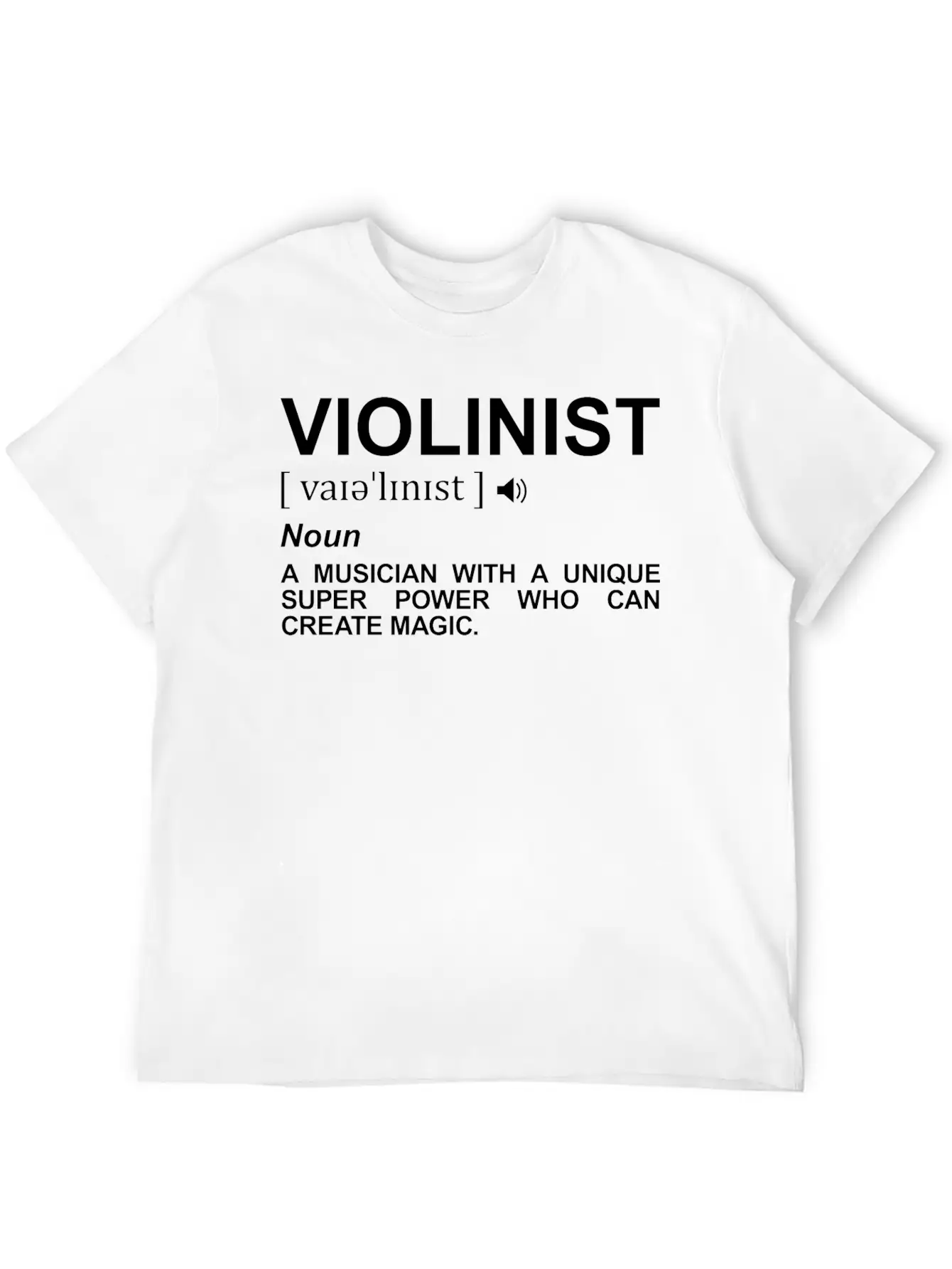 Violinist Dictionary Casual Graphic T-Shirt – Simple And Comfortable Daily Wear