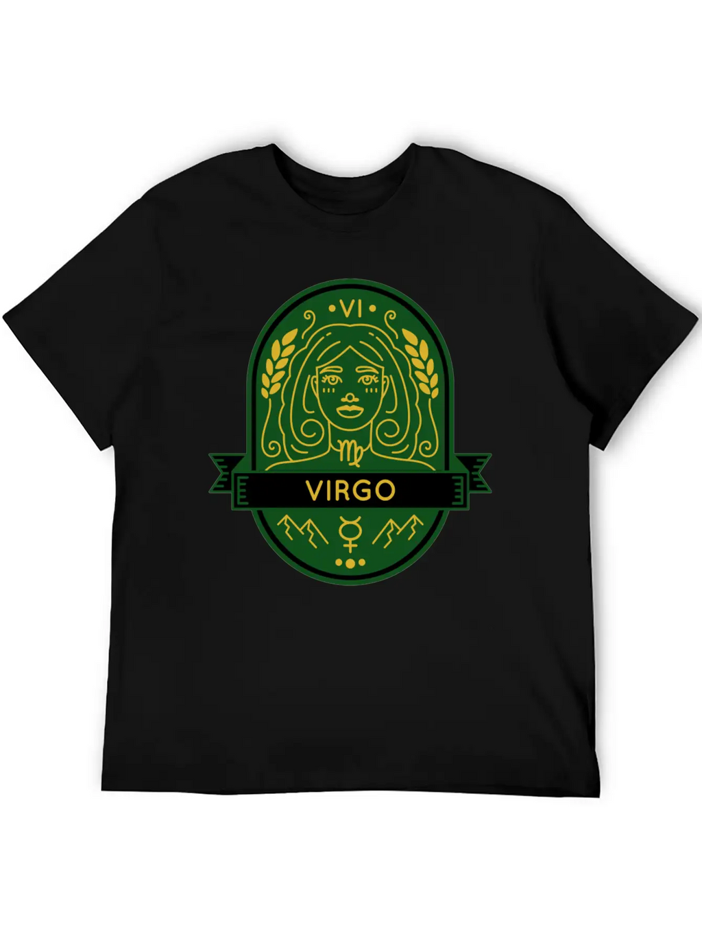 Virgo Earth Emblem Essential Cotton Tee For Daily Outfits – Unisex Style