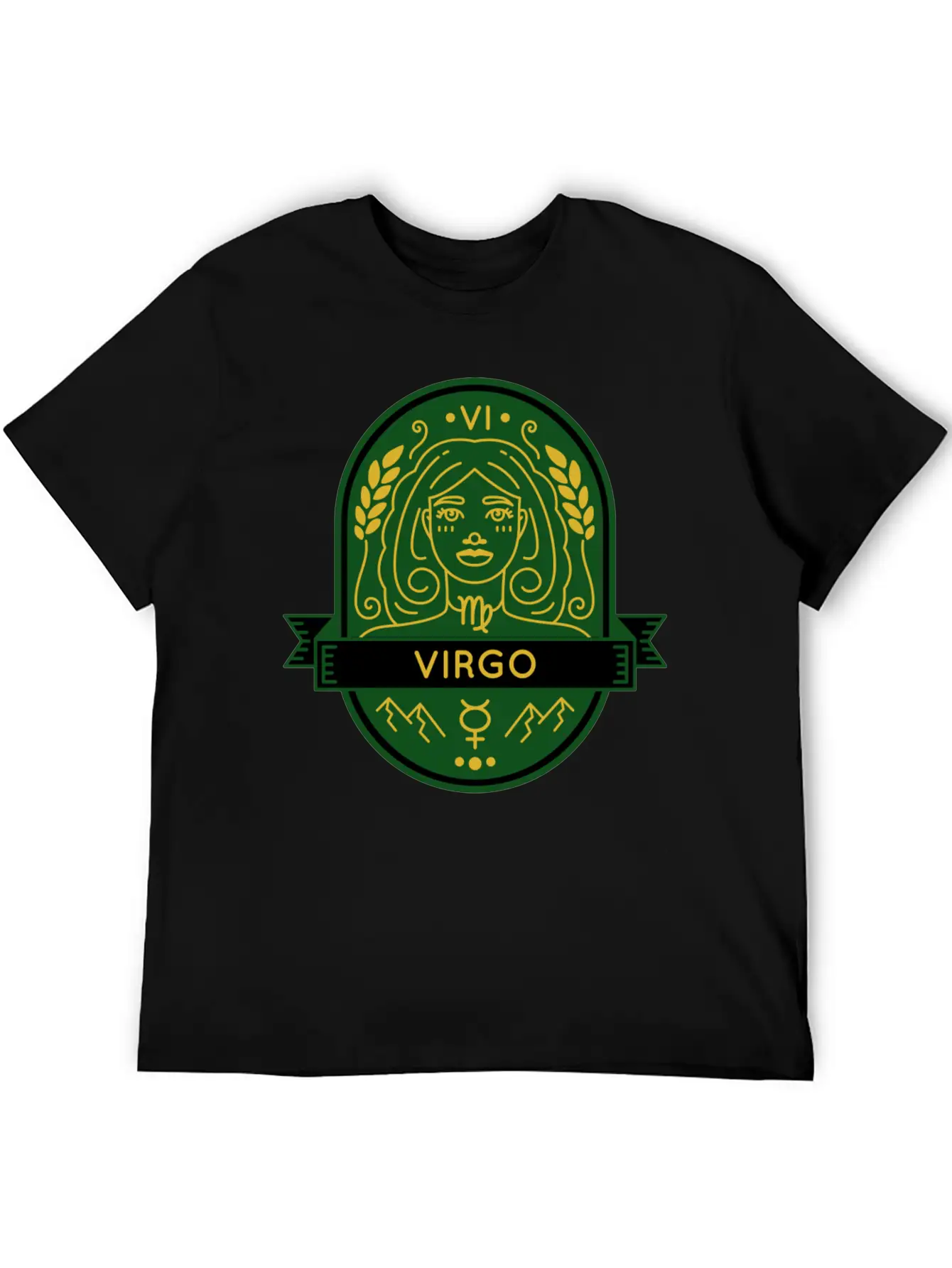 Virgo Earth Emblem Essential Cotton Tee For Daily Outfits – Unisex Style