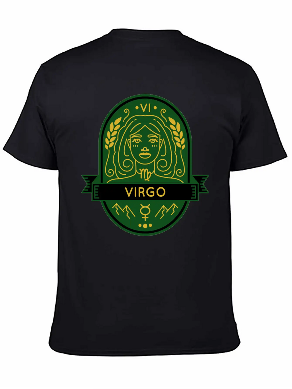 Virgo Earth Emblem Essential Cotton Tee For Daily Outfits – Unisex Style