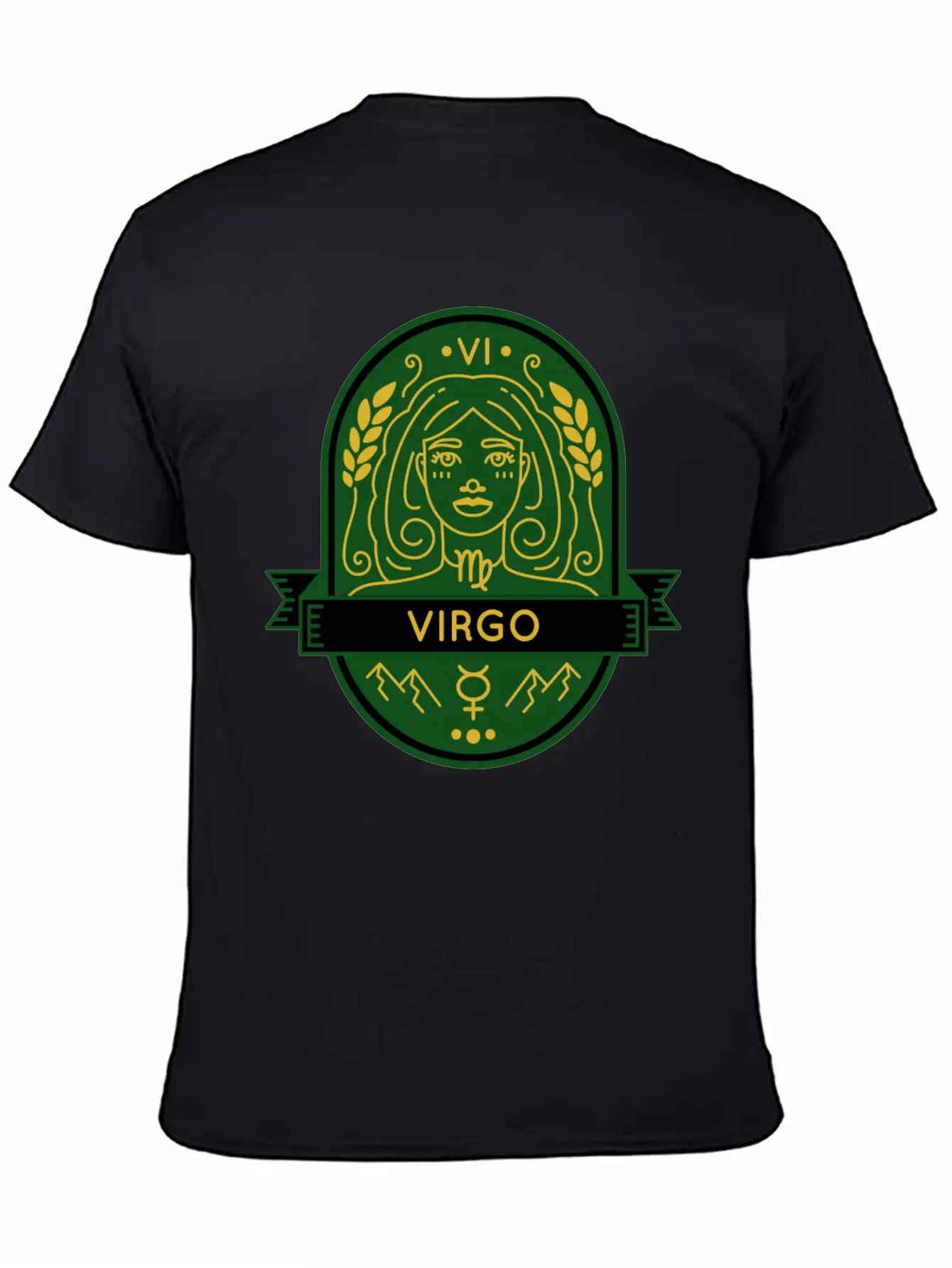 Virgo Earth Emblem Essential Cotton Tee For Daily Outfits – Unisex Style