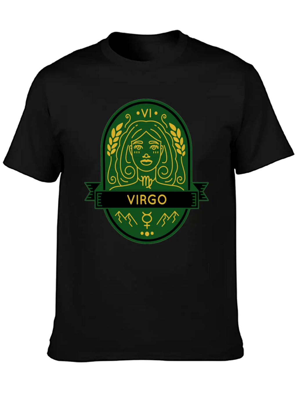 Virgo Earth Emblem Essential Cotton Tee For Daily Outfits – Unisex Style